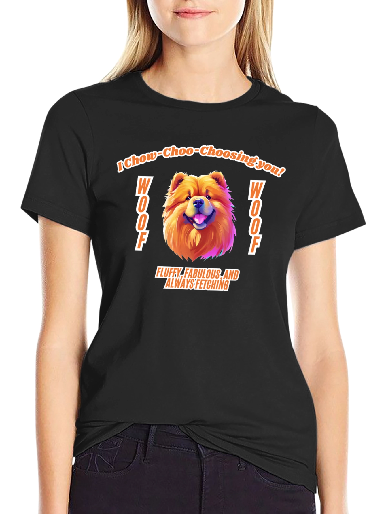Chow Chow Dog Graphic T-Shirt