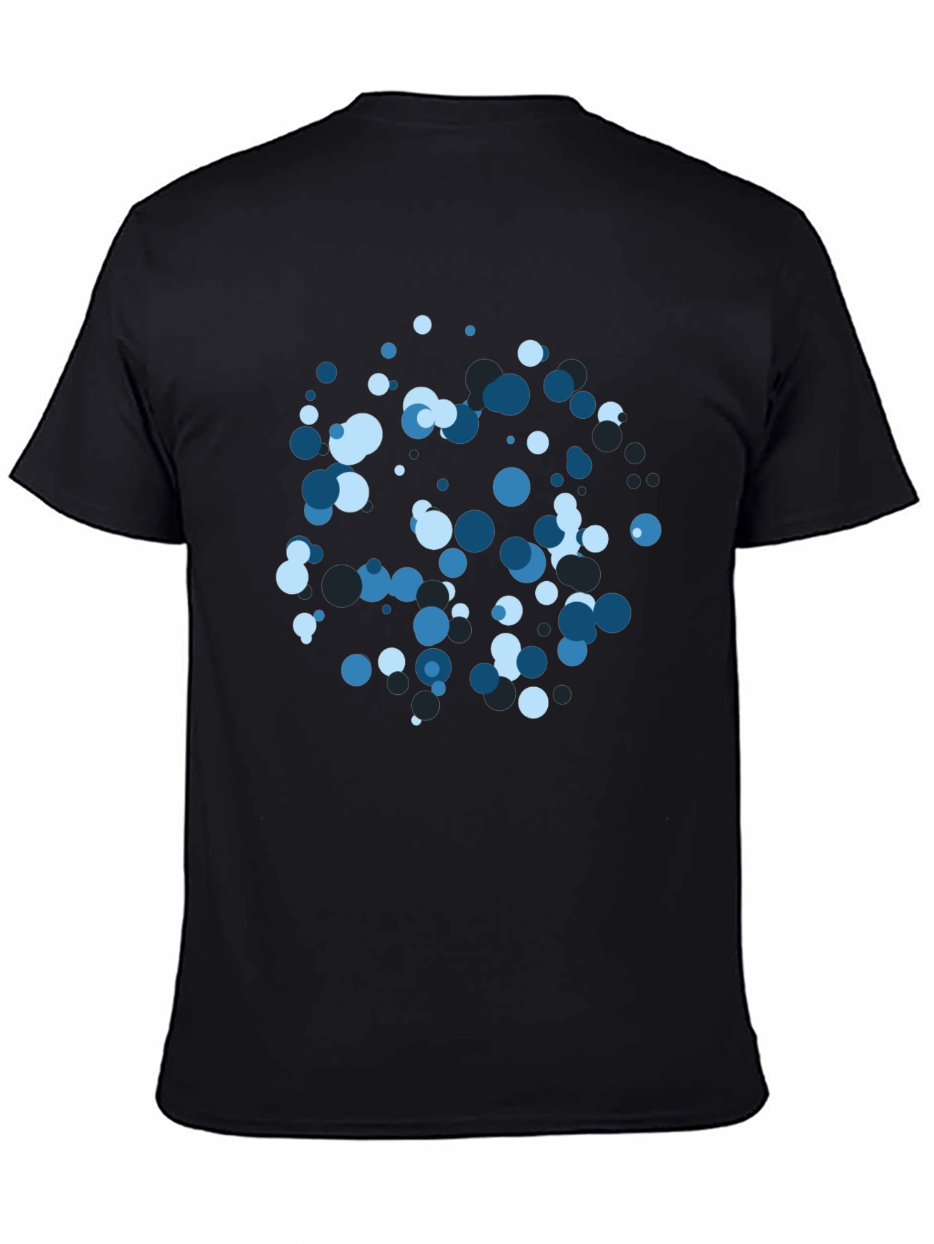 Cool Blue Bubble Tee - Modern Graphic Design