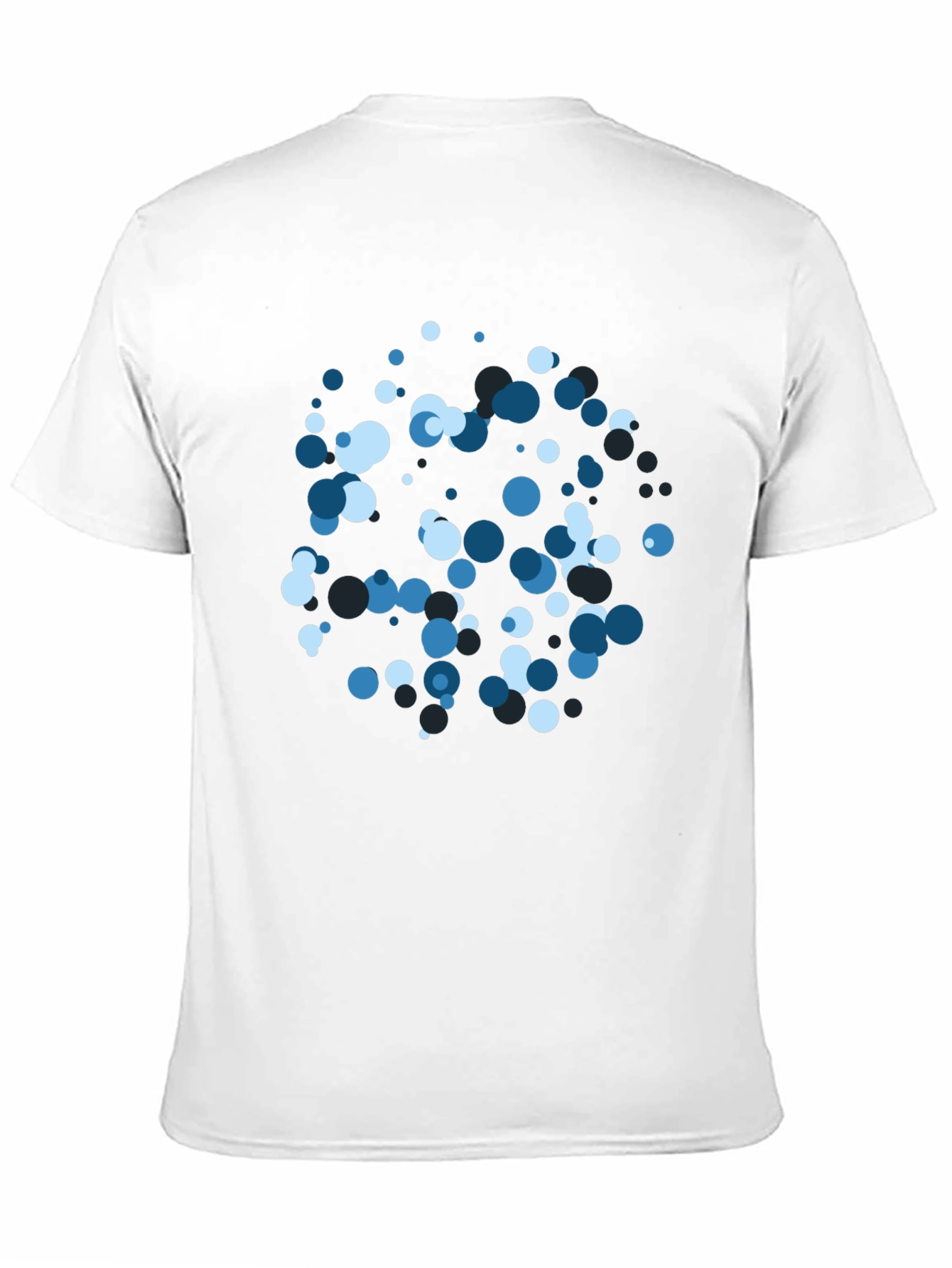 Cool Blue Bubble Tee - Modern Graphic Design