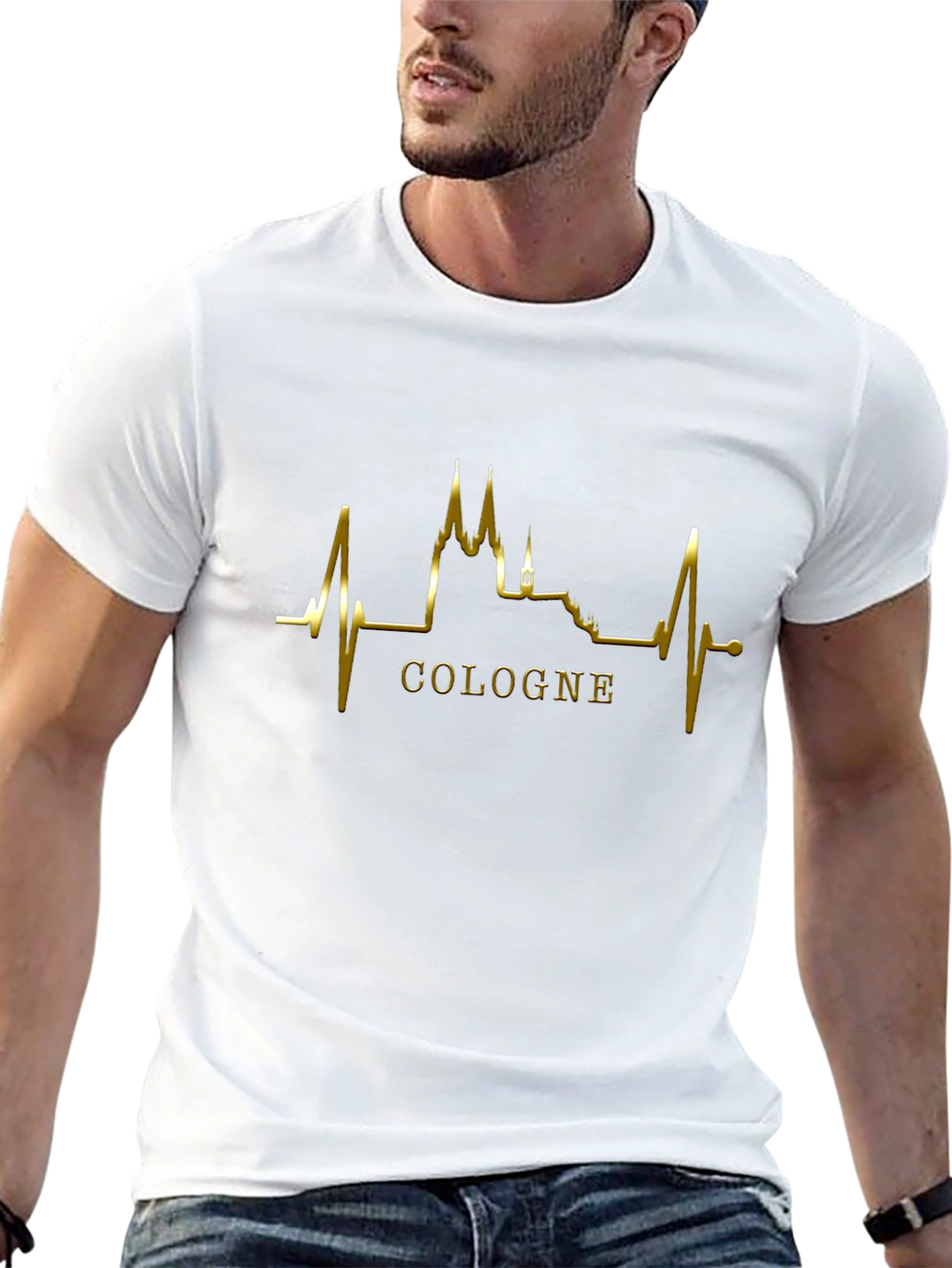 Cologne Heartbeat T-Shirt - Black
