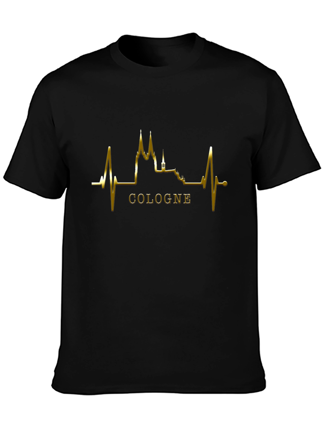 Cologne Heartbeat T-Shirt - Black