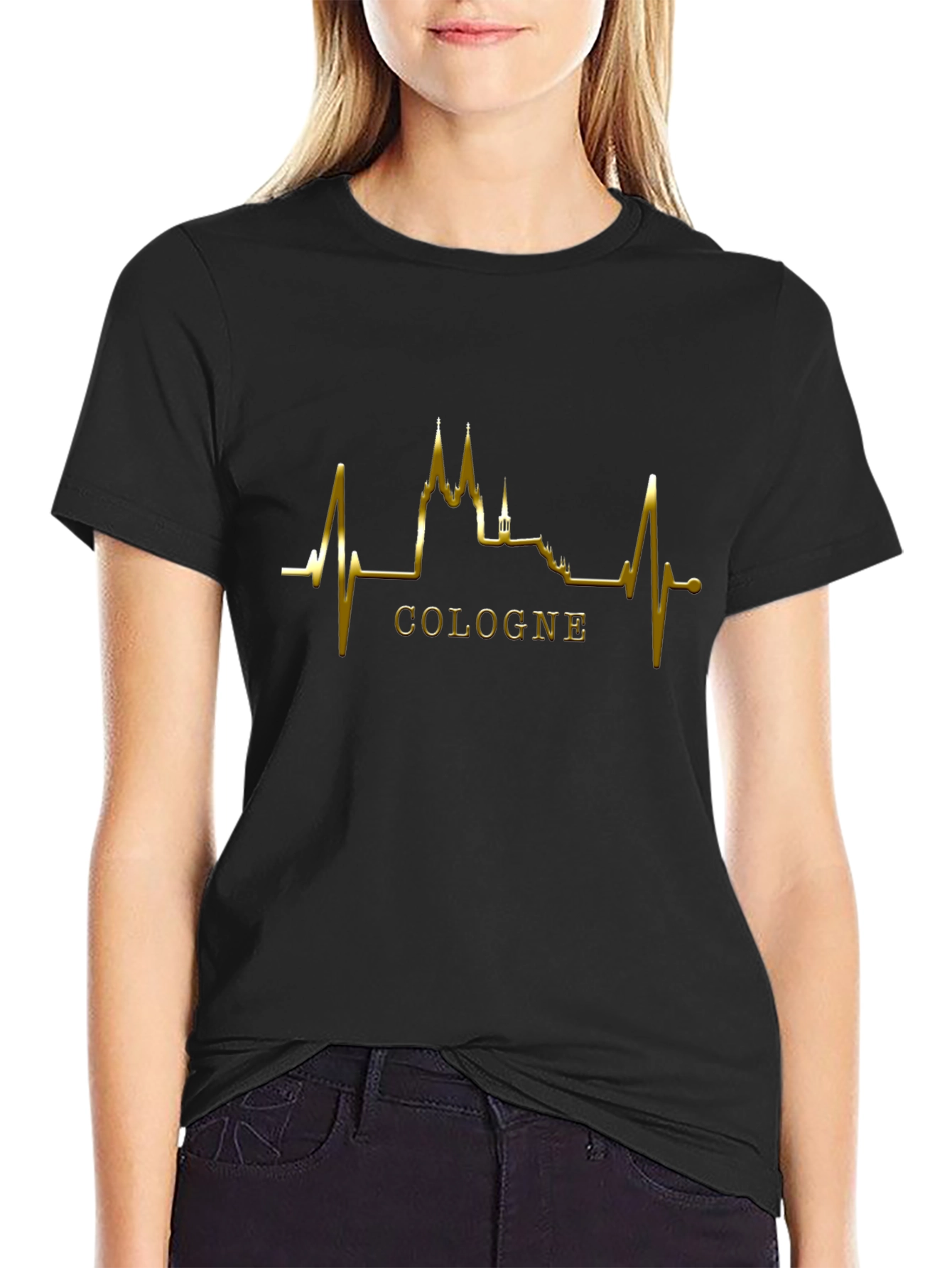 Cologne Heartbeat T-Shirt - Black