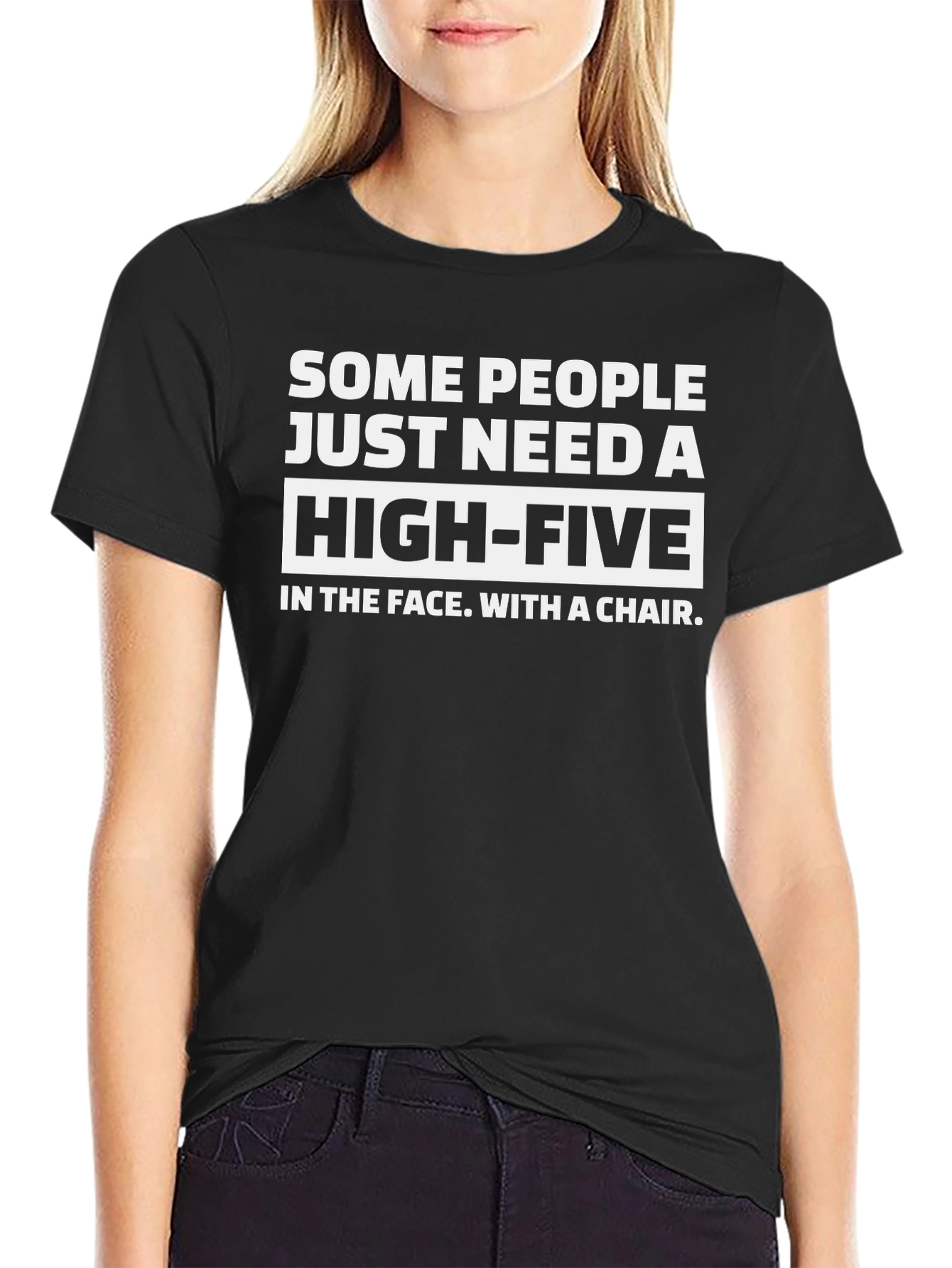 Funny High-Five in The Face Graphic T-Shirt