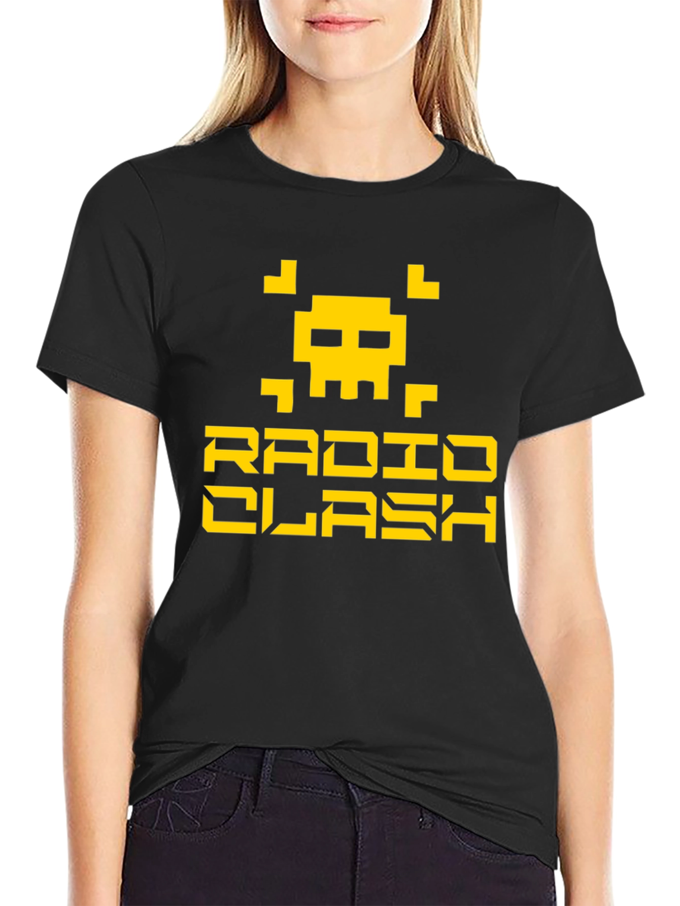 Radio Clash Graphic Tee - Black