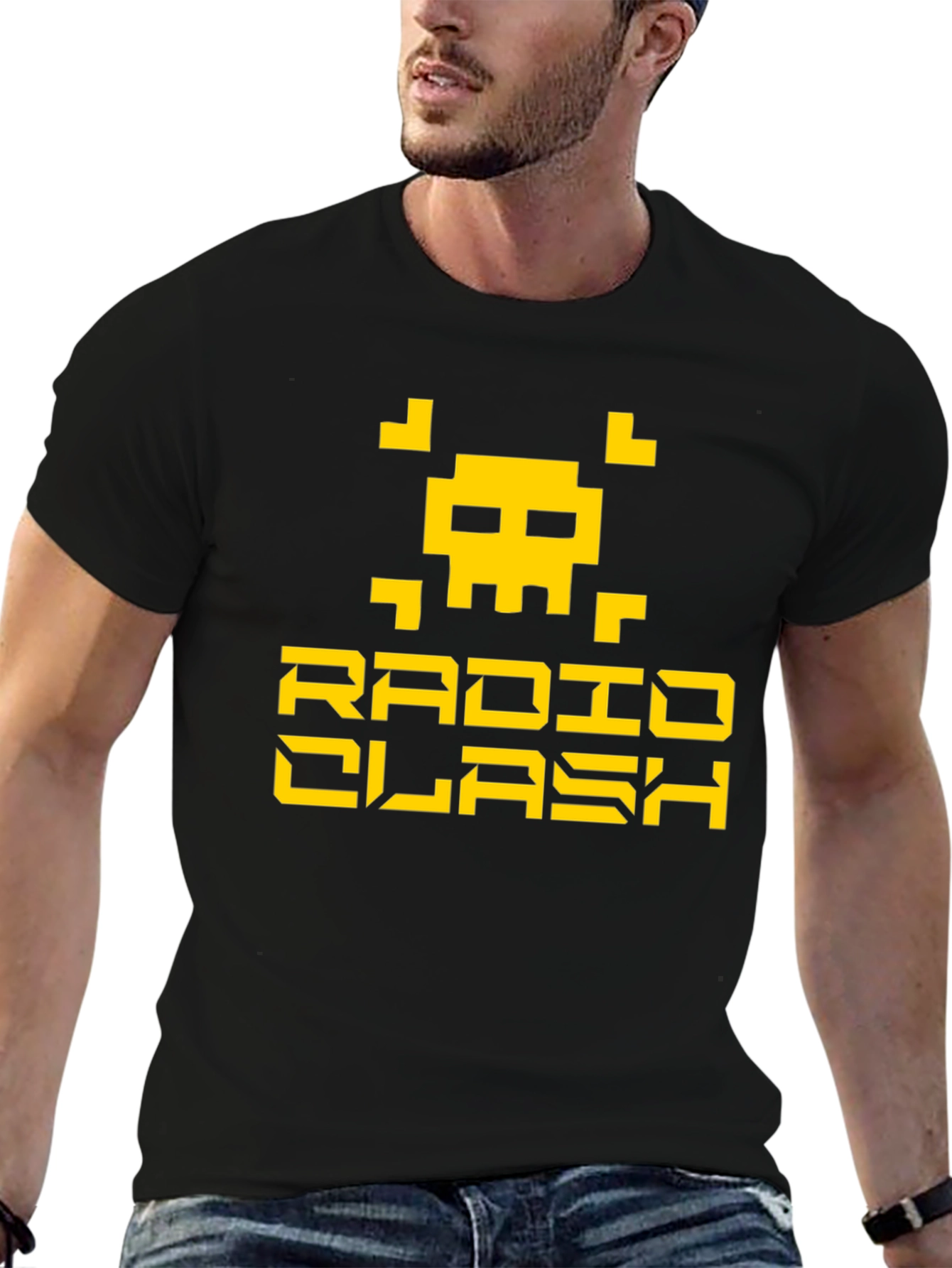Radio Clash Graphic Tee - Black