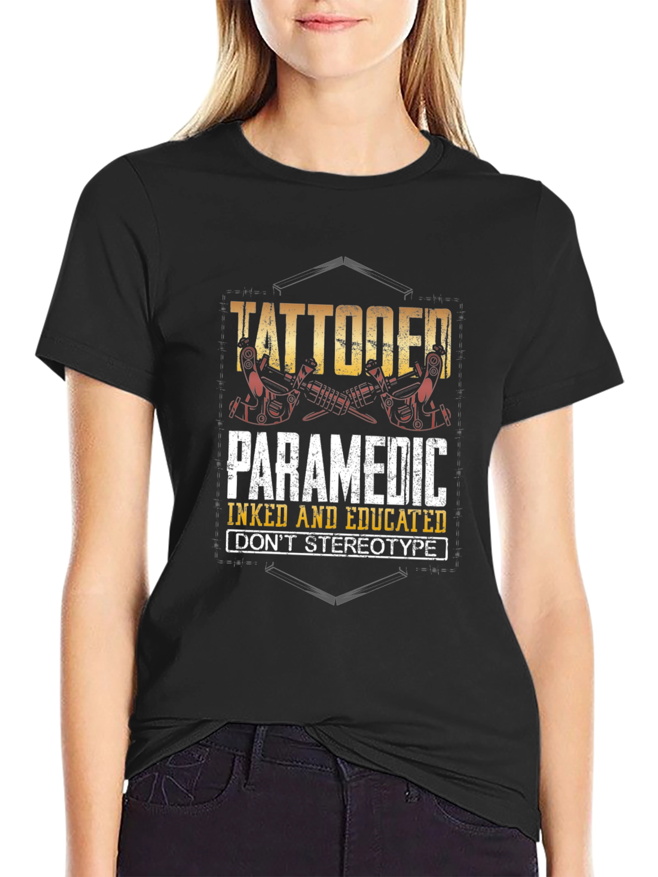 Tattooed Paramedic T-Shirt: Inked & Educated