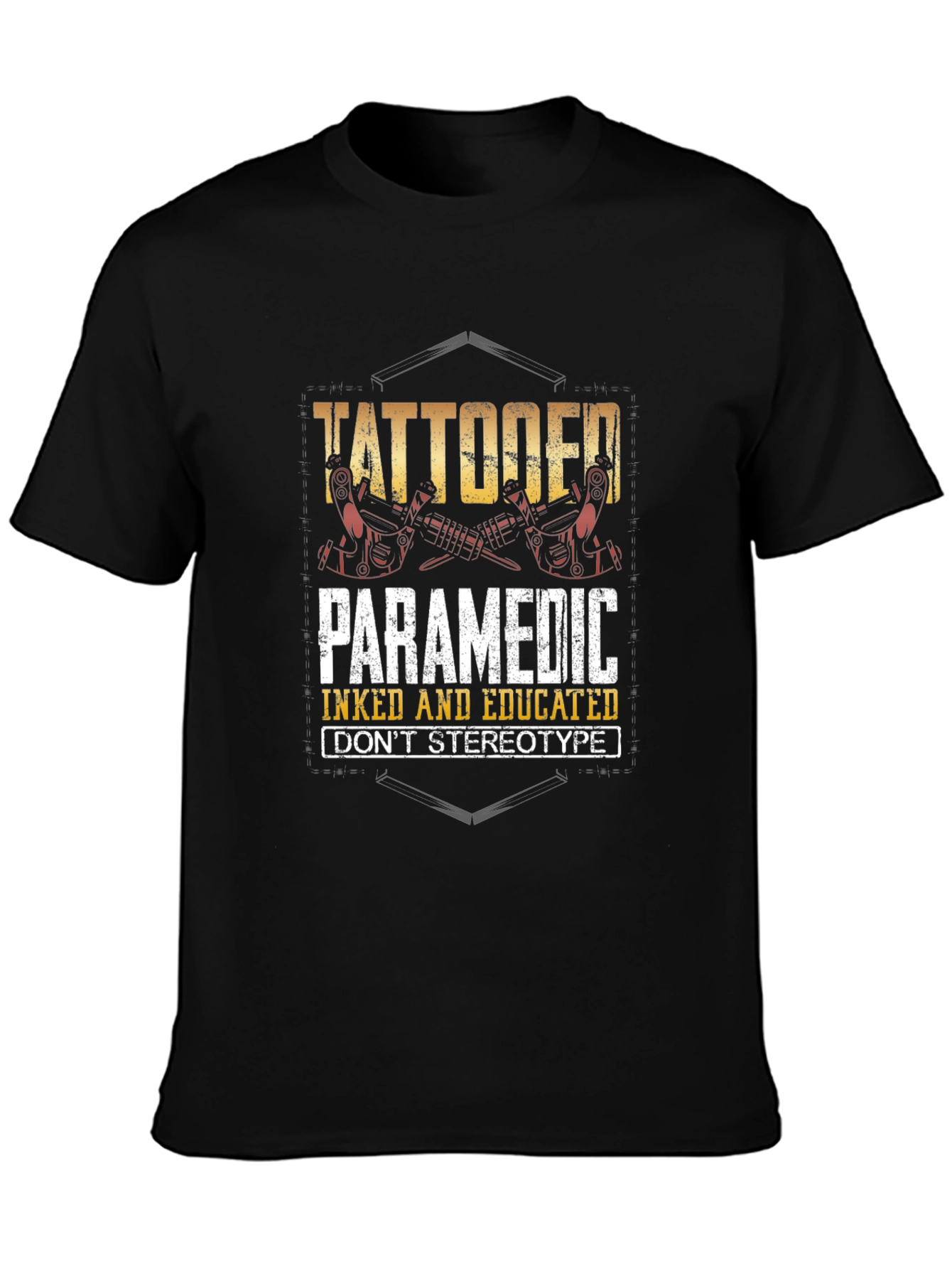 Tattooed Paramedic T-Shirt: Inked & Educated