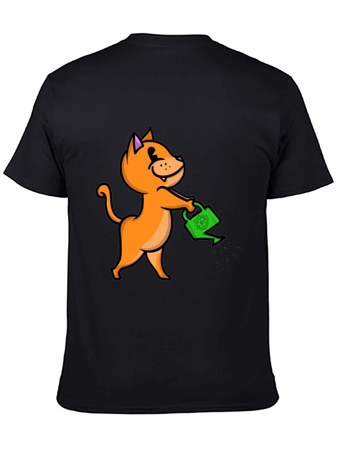 Cat with Watering Can T-Shirt
