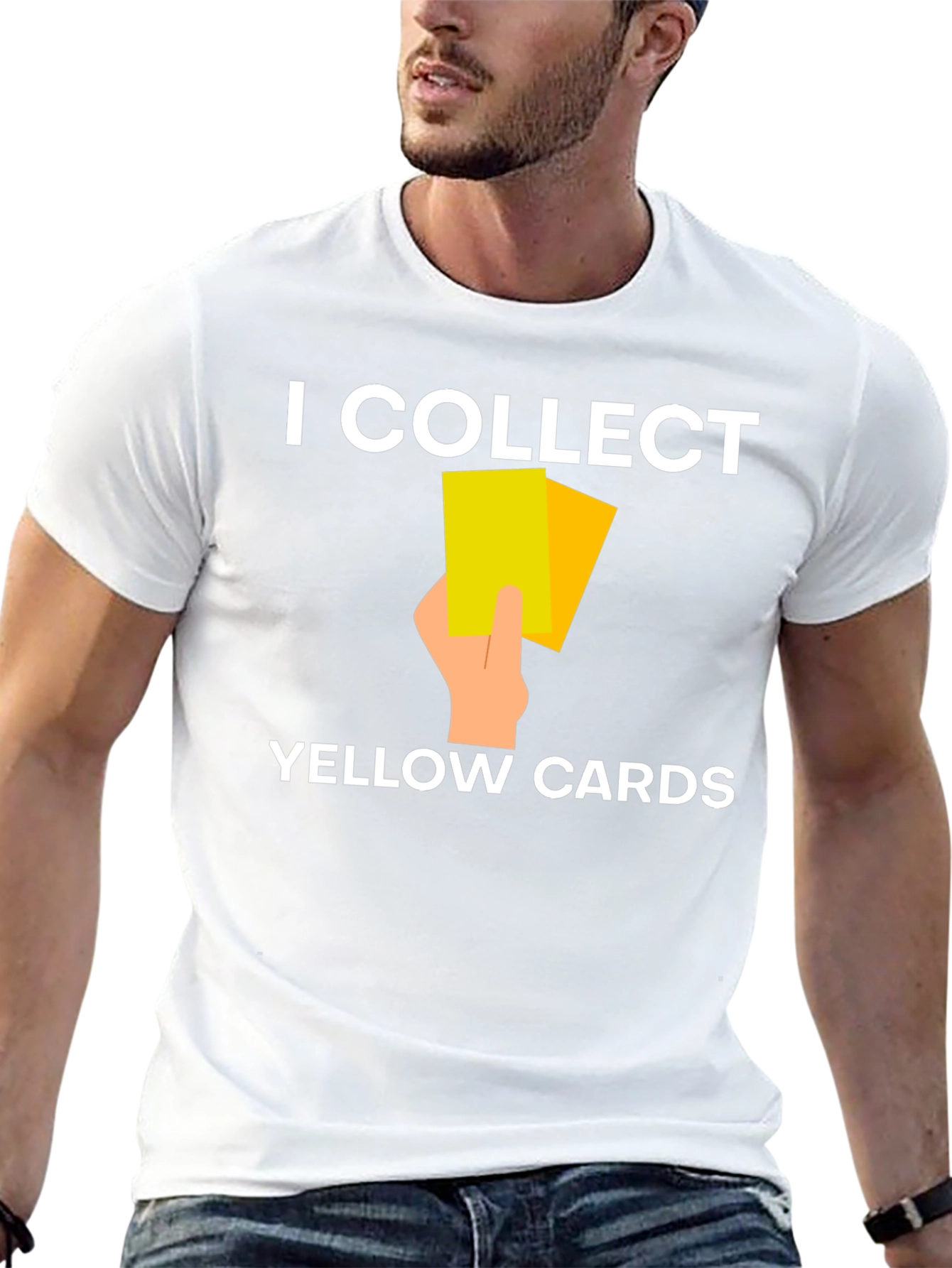 I Collect Yellow Cards T-Shirt Funny Soccer Referee Tee