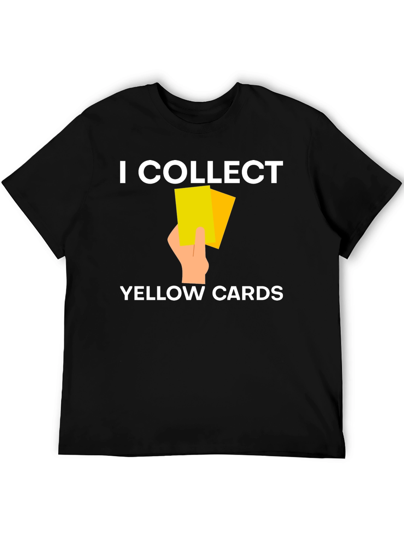 I Collect Yellow Cards T-Shirt Funny Soccer Referee Tee