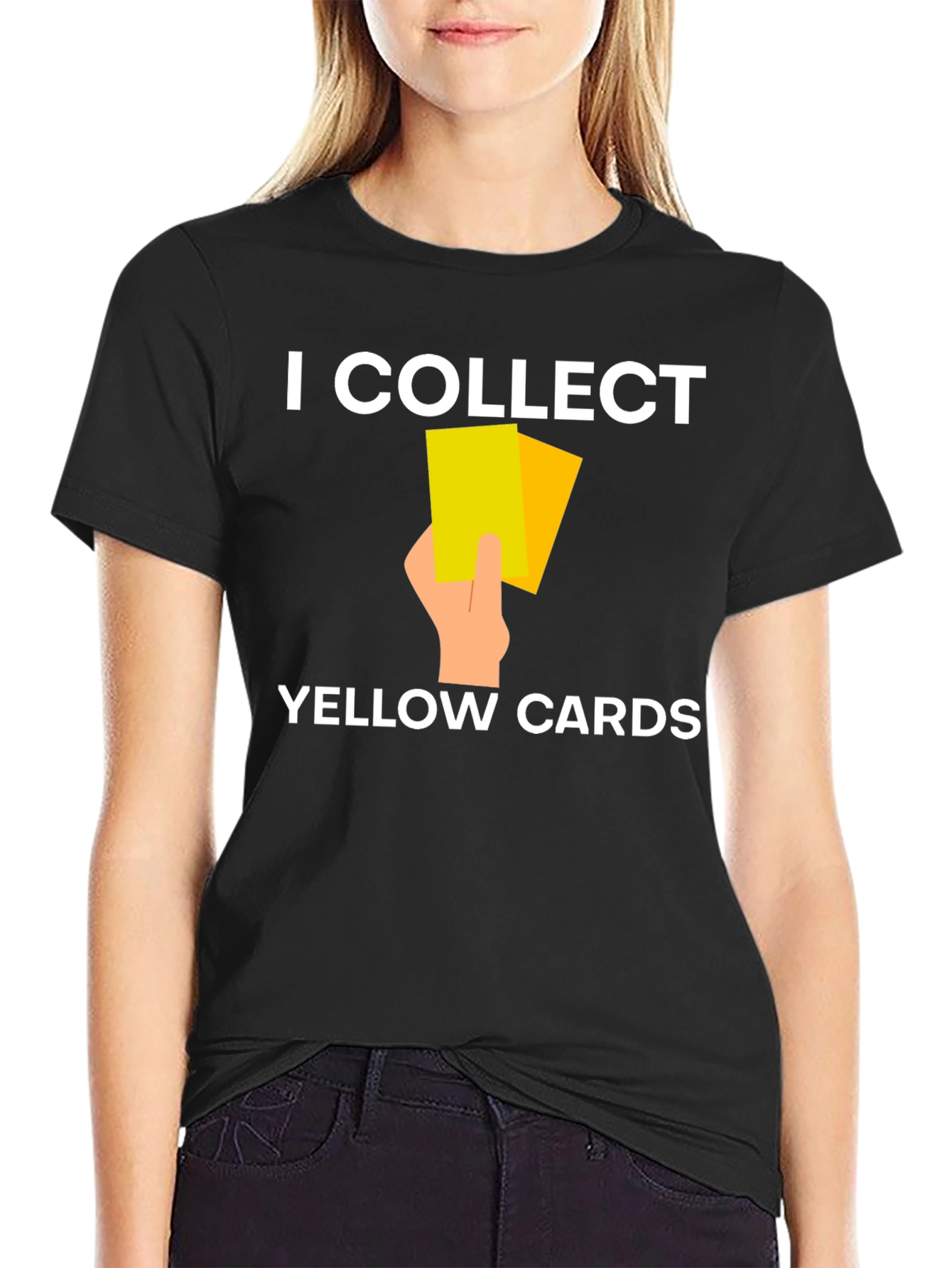 I Collect Yellow Cards T-Shirt Funny Soccer Referee Tee