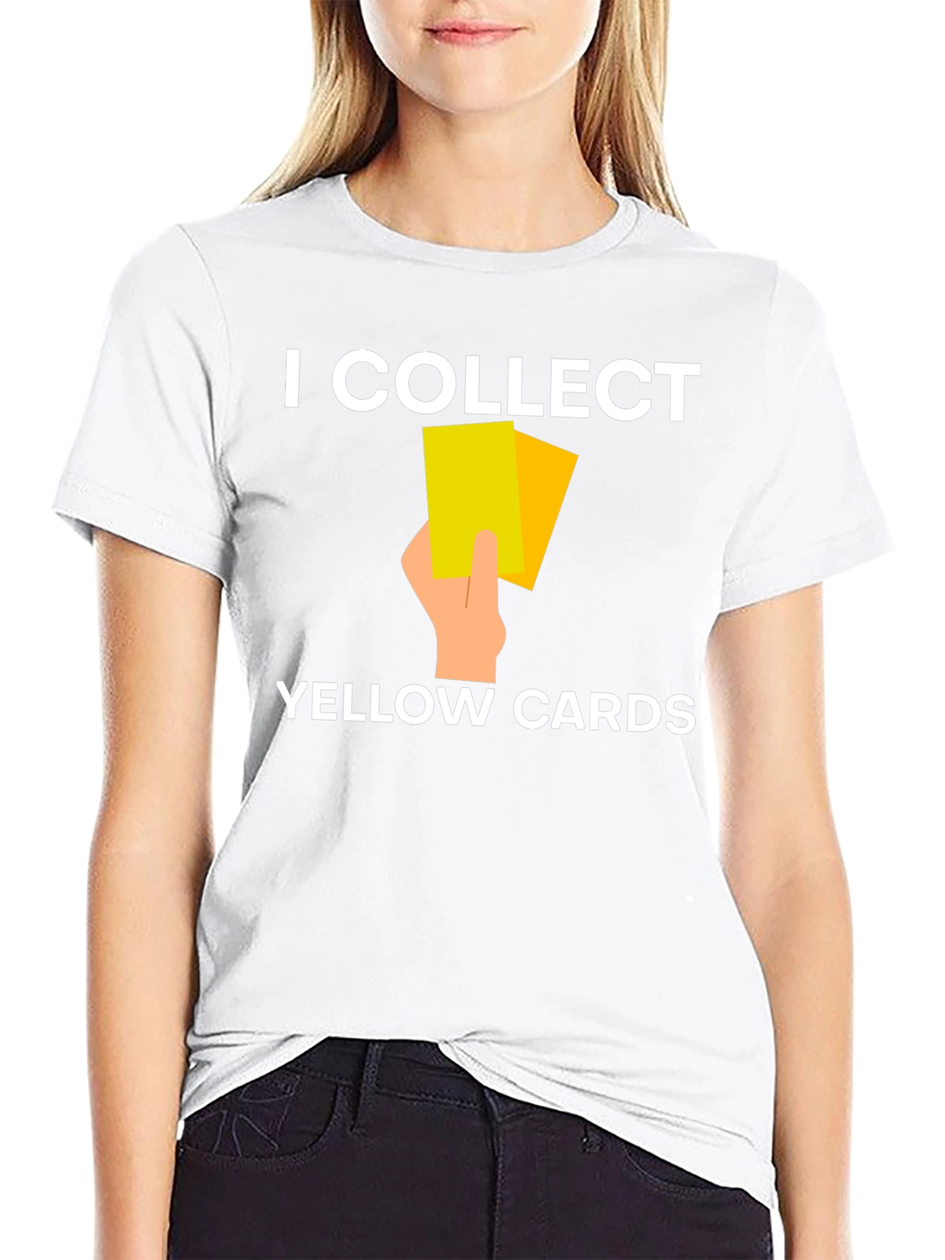 I Collect Yellow Cards T-Shirt Funny Soccer Referee Tee