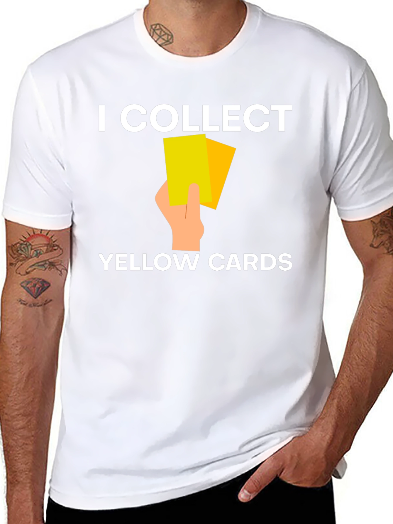I Collect Yellow Cards T-Shirt Funny Soccer Referee Tee
