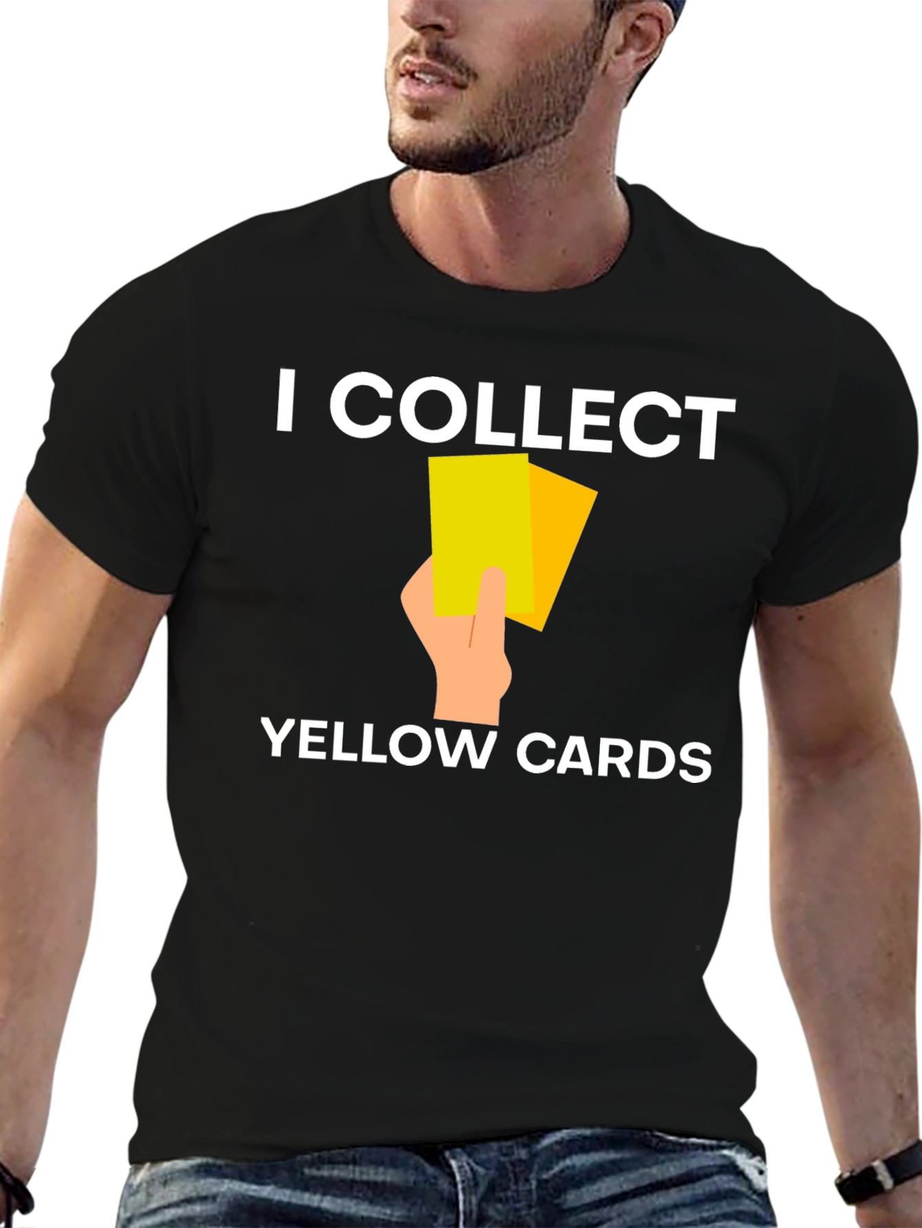 I Collect Yellow Cards T-Shirt Funny Soccer Referee Tee
