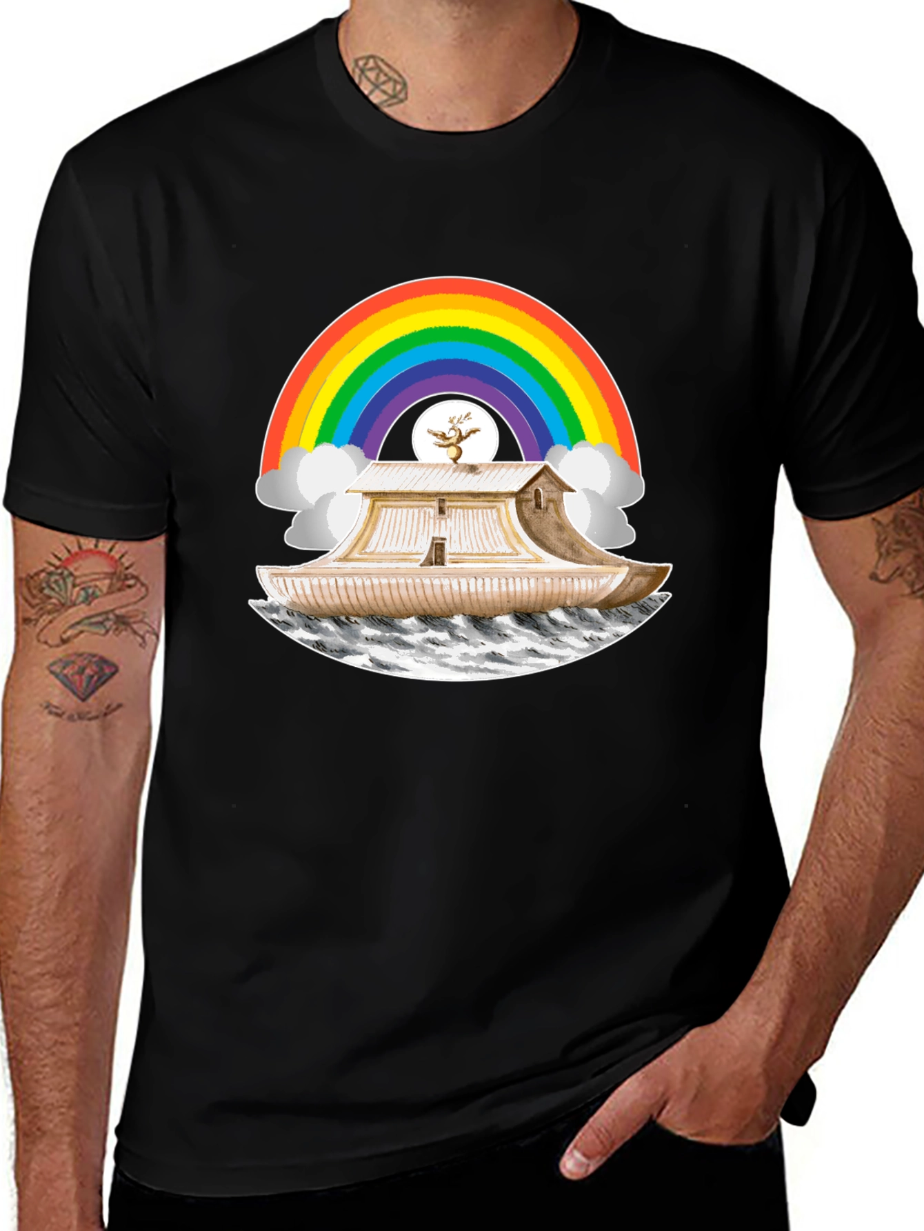 Noahs Ark Rainbow T-Shirt