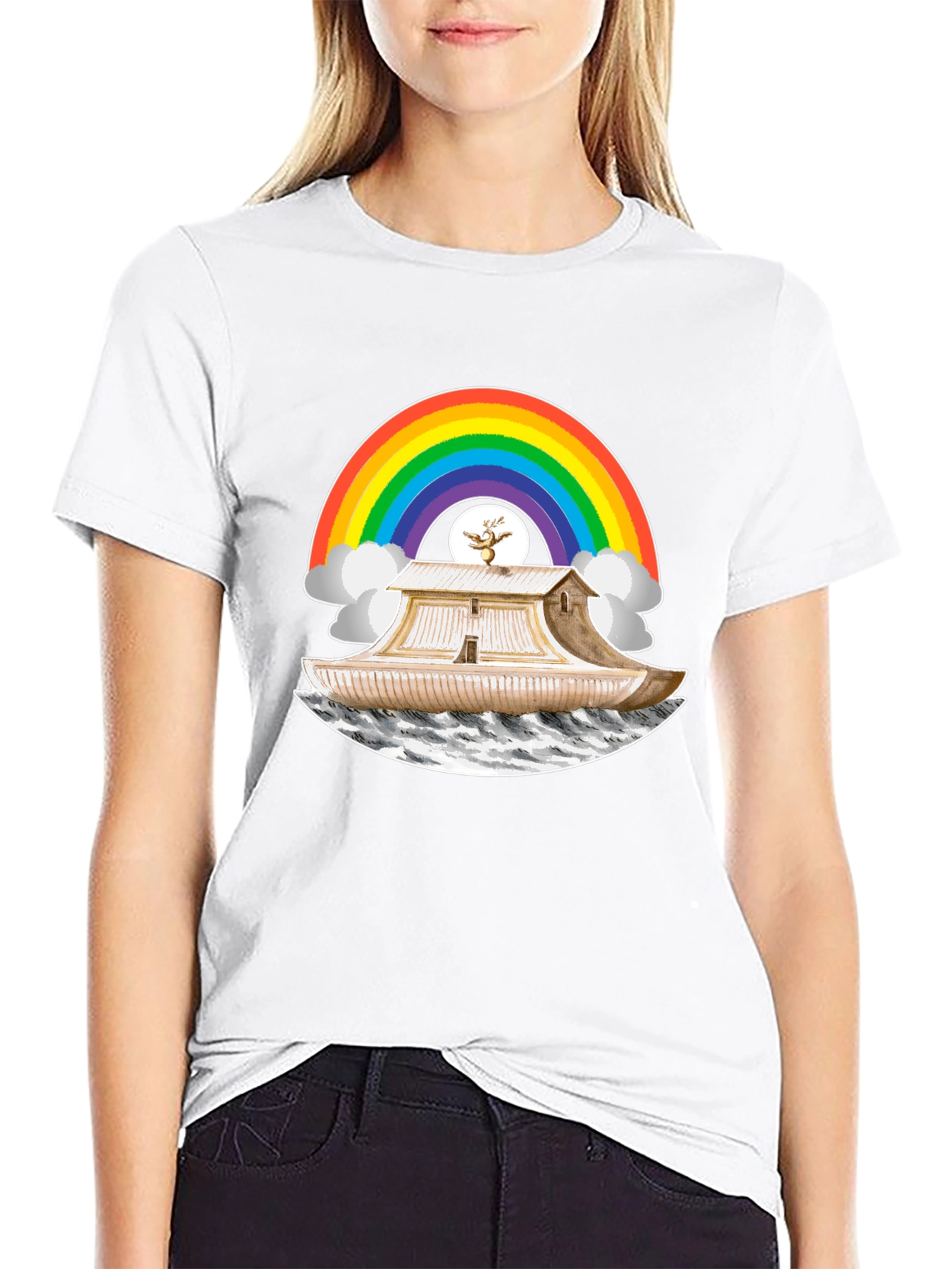 Noahs Ark Rainbow T-Shirt