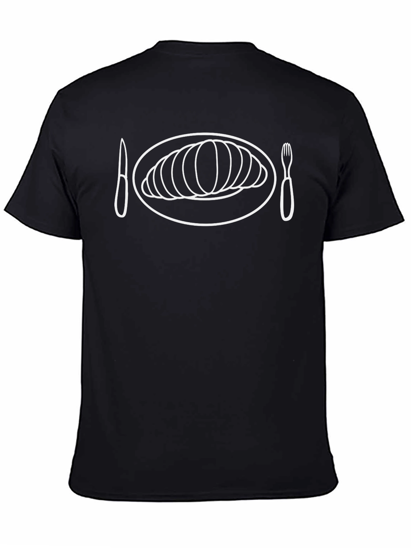 Croissant T-Shirt - Foodie Graphic Tee