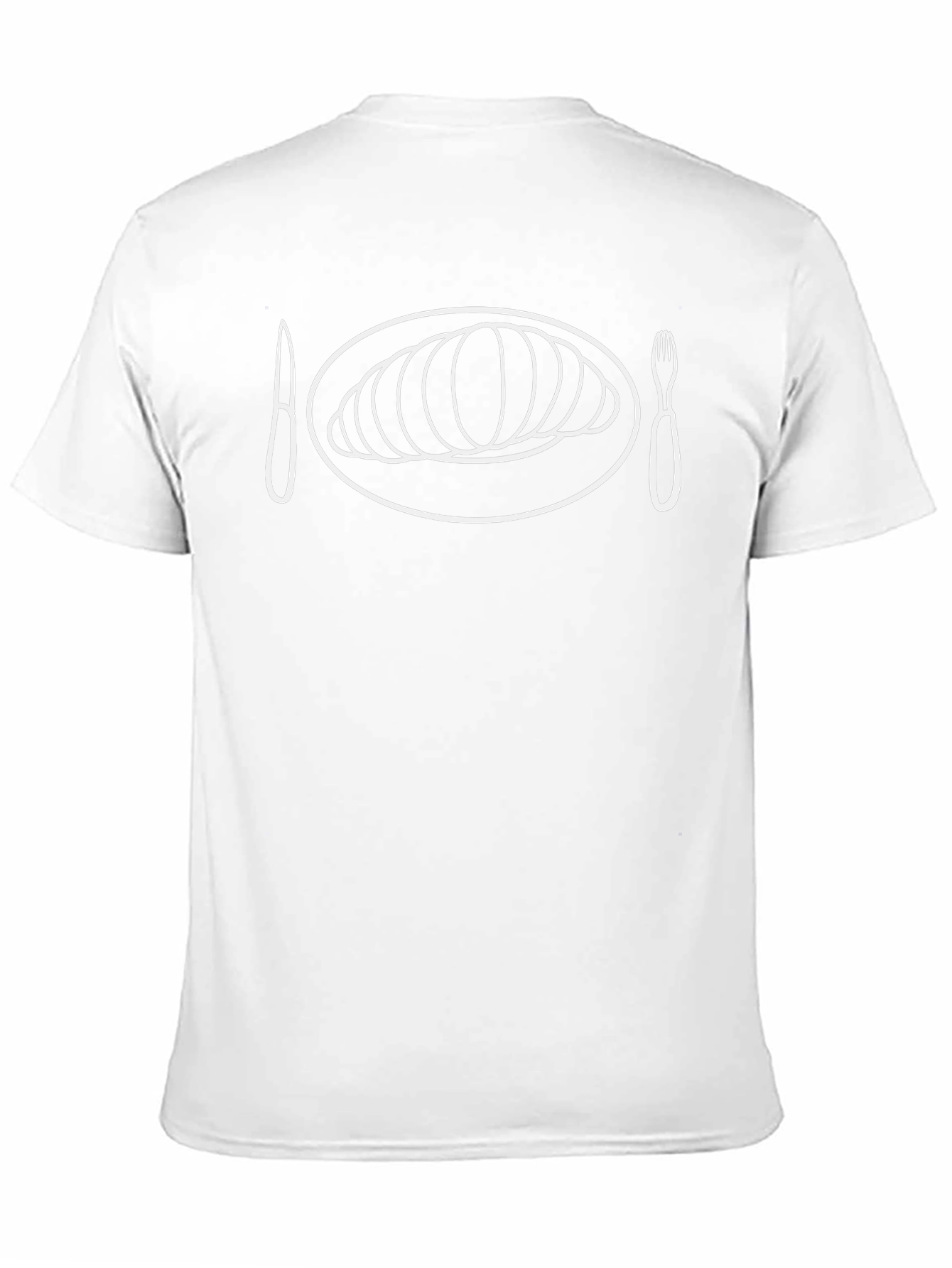 Croissant T-Shirt - Foodie Graphic Tee