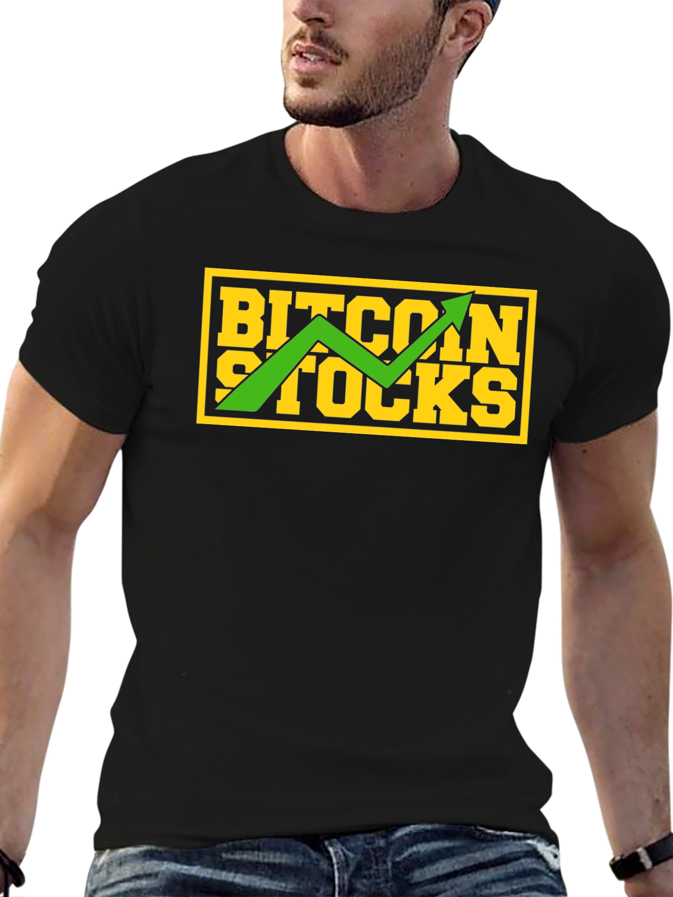 Bitcoin Stocks Graphic Tee - Black