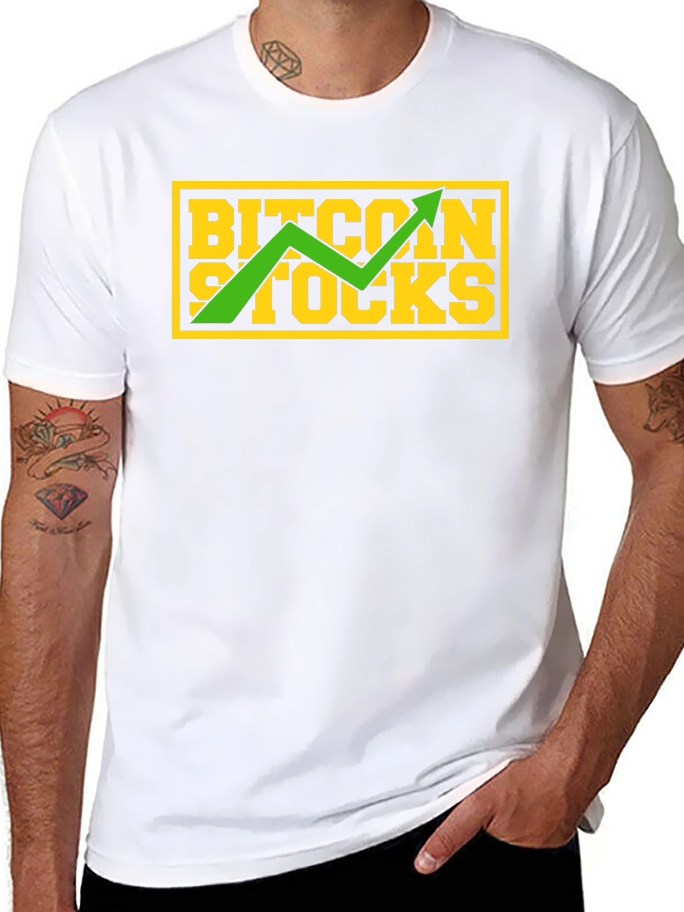 Bitcoin Stocks Graphic Tee - Black