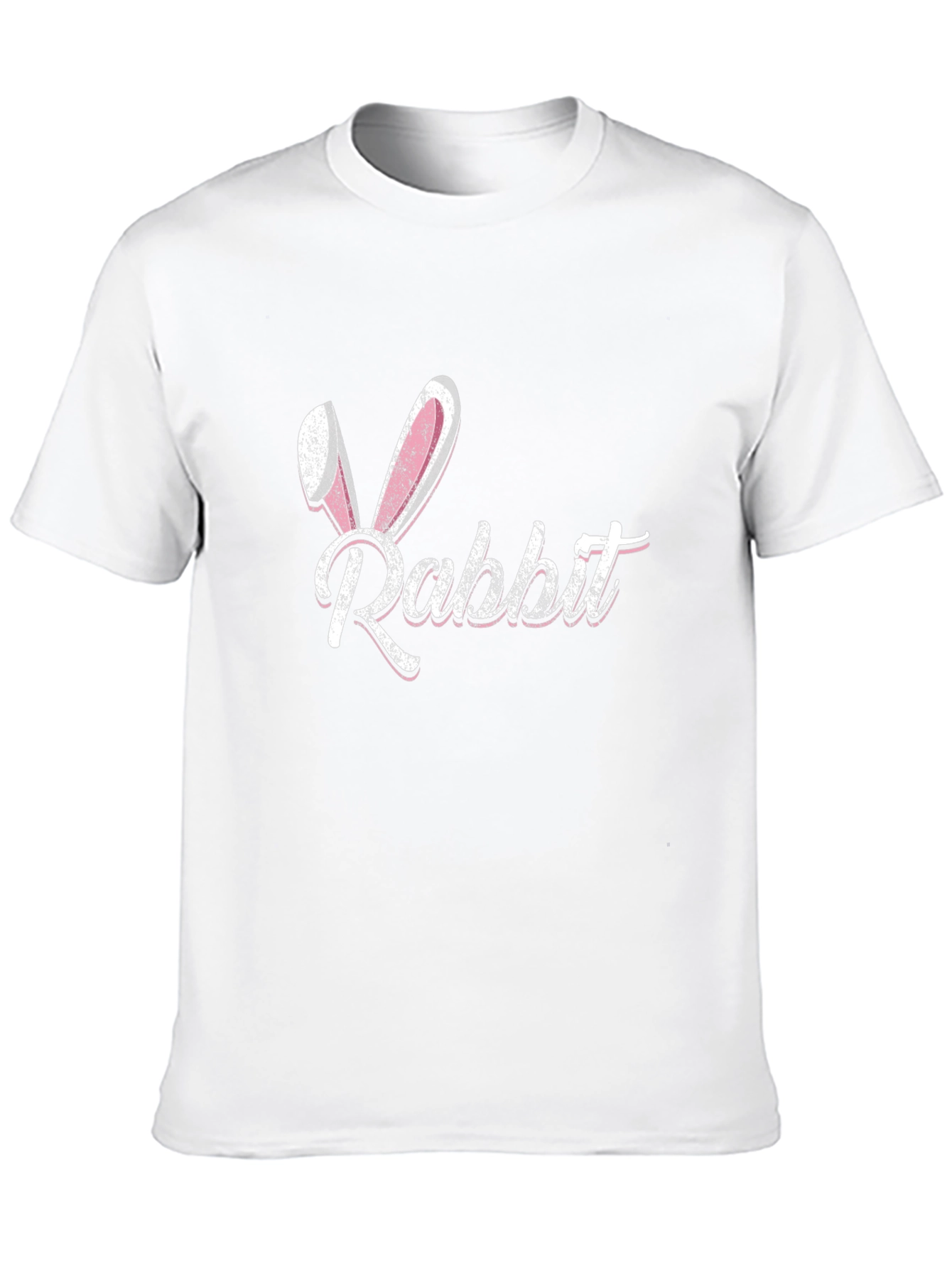 Rabbit T-Shirt with Bunny Ears Casual Wear