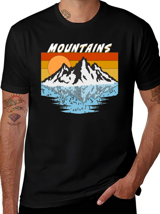 Retro Mountains Graphic T-Shirt