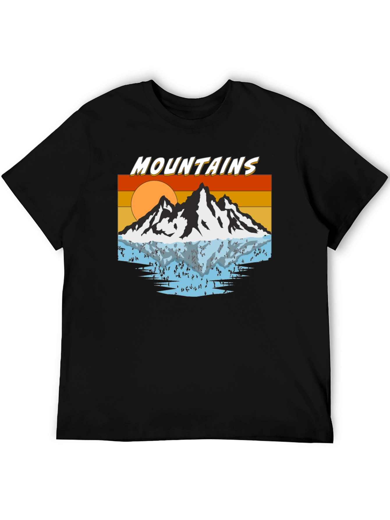 Retro Mountains Graphic T-Shirt
