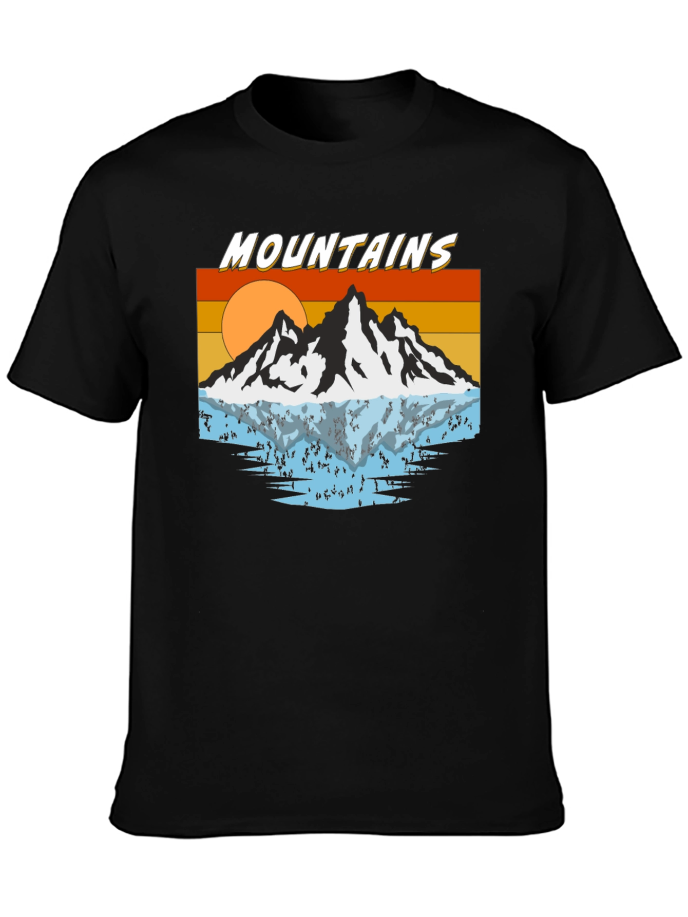 Retro Mountains Graphic T-Shirt