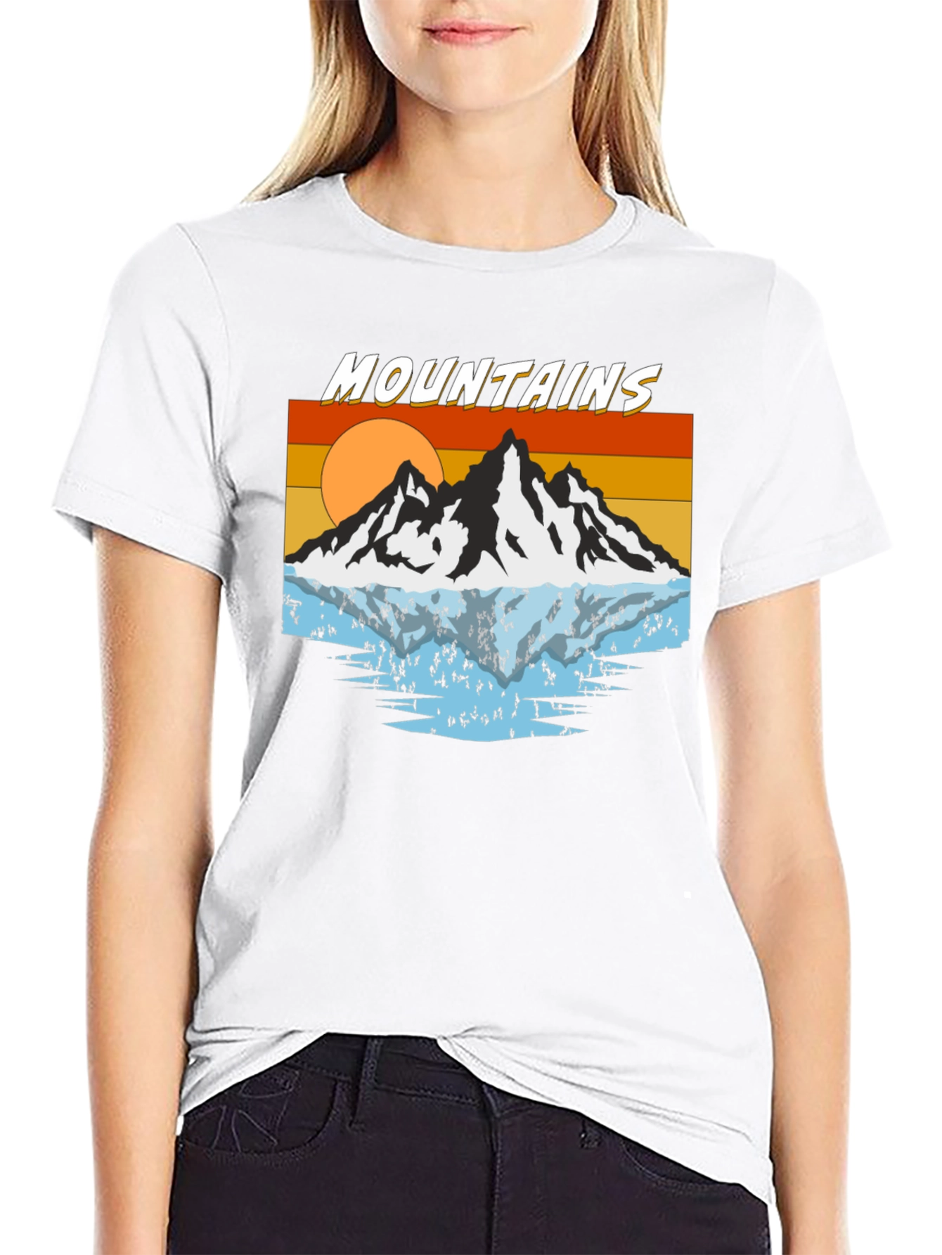Retro Mountains Graphic T-Shirt