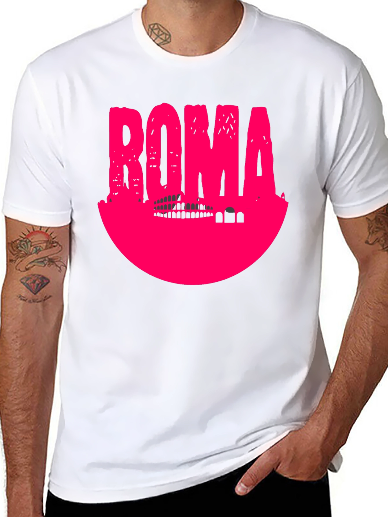 Roma T-Shirt - Italian Colosseum Graphic Tee
