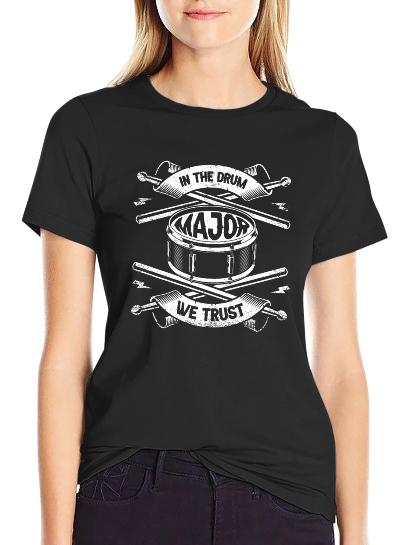 In The Drum We Trust Black T-Shirt