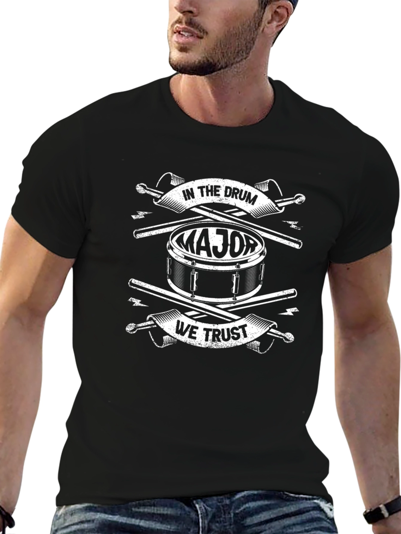 In The Drum We Trust Black T-Shirt
