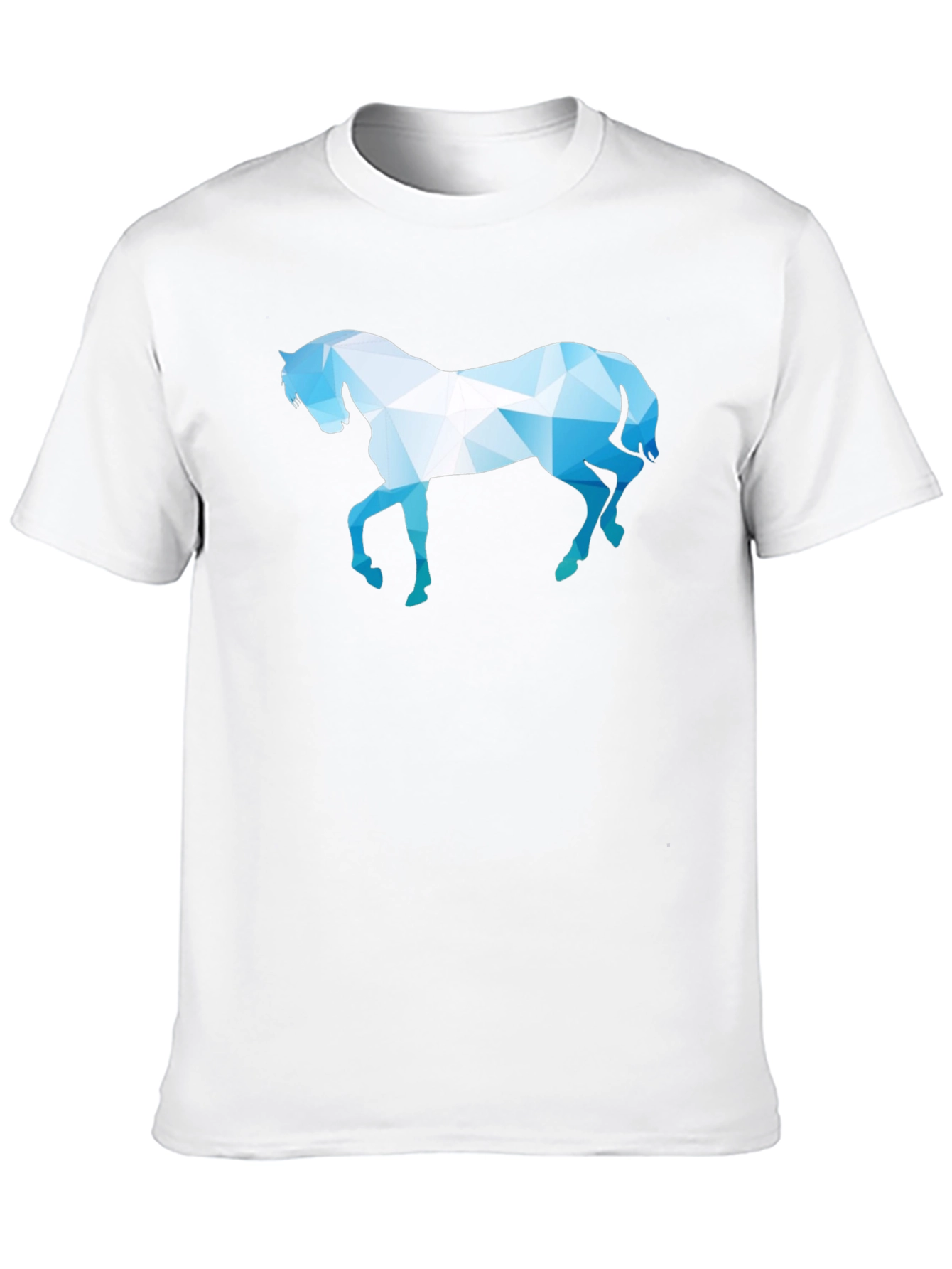 Geometric Horse Graphic Black T-Shirt