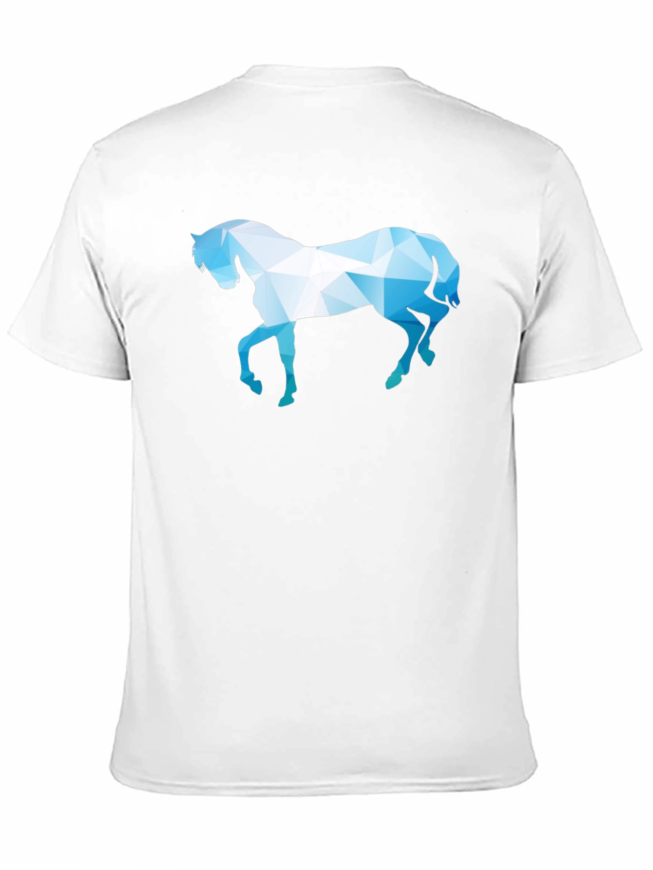 Geometric Horse Graphic Black T-Shirt
