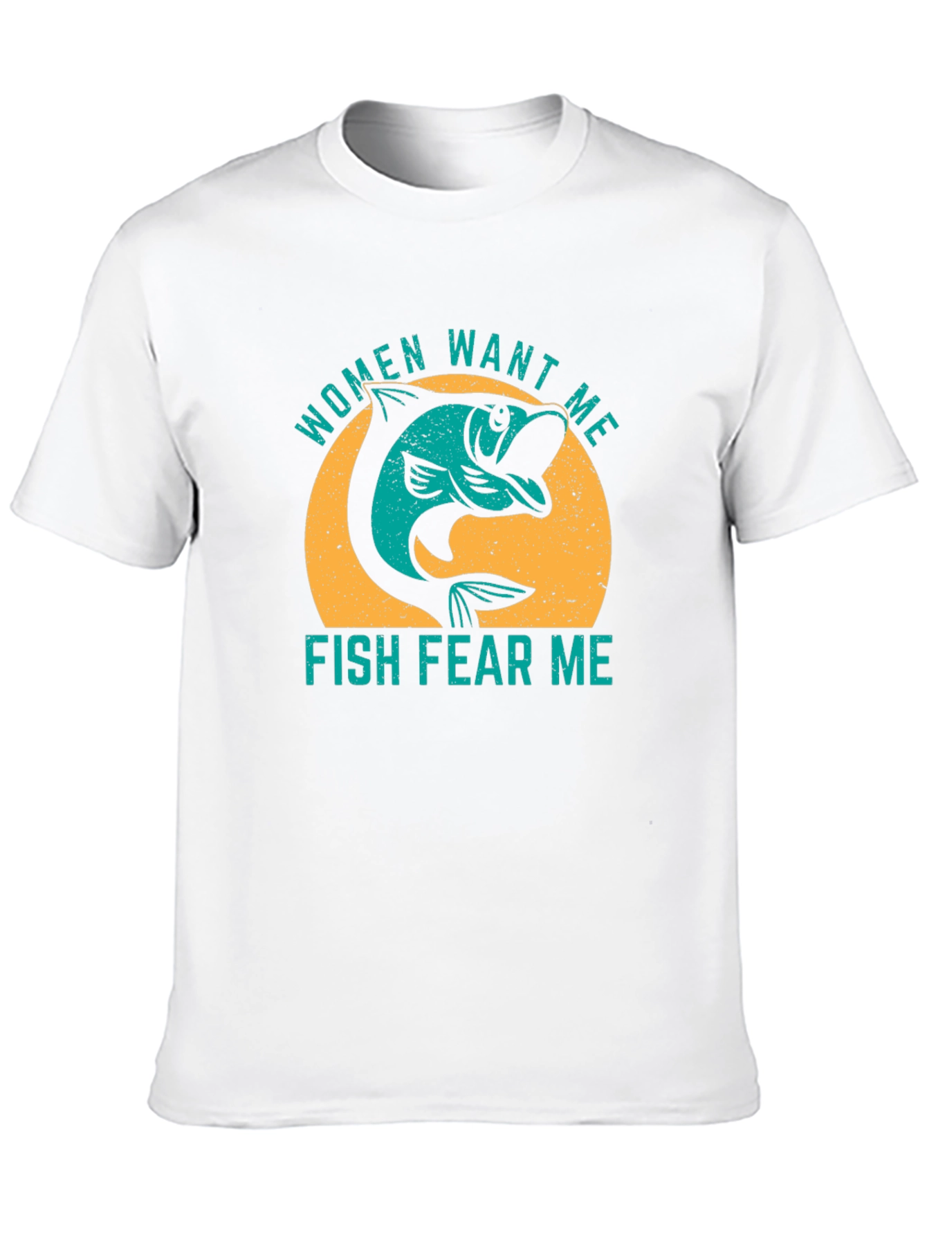 Women Want Me Fish Fear Me Graphic T-Shirt