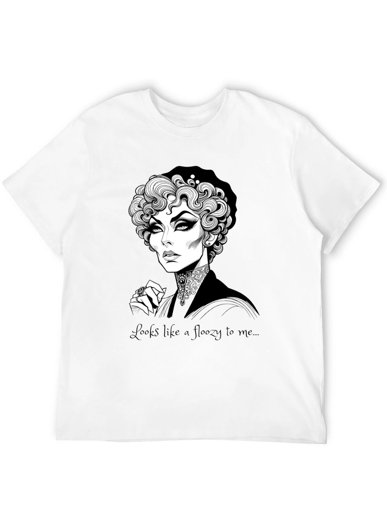 Elegant Gothic Portrait T-Shirt