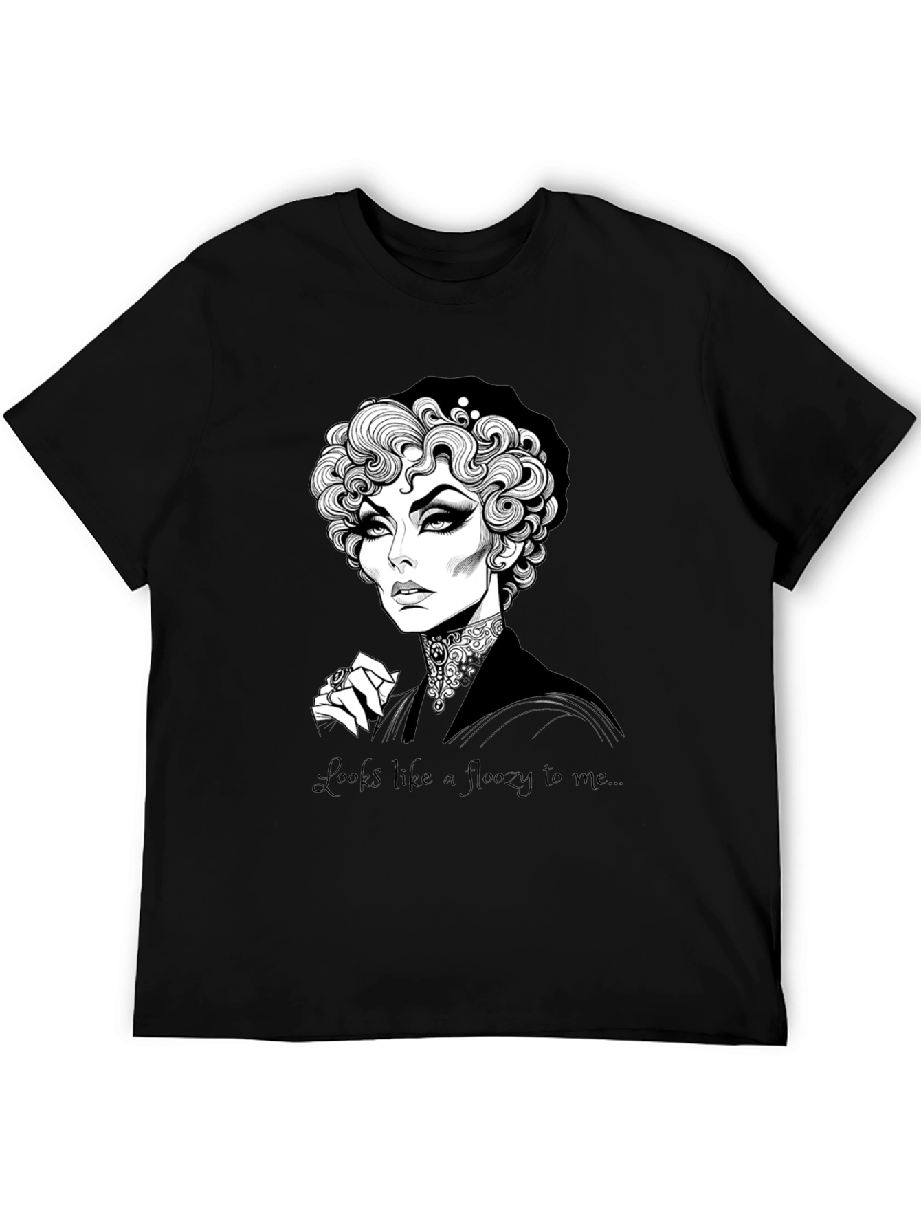 Elegant Gothic Portrait T-Shirt
