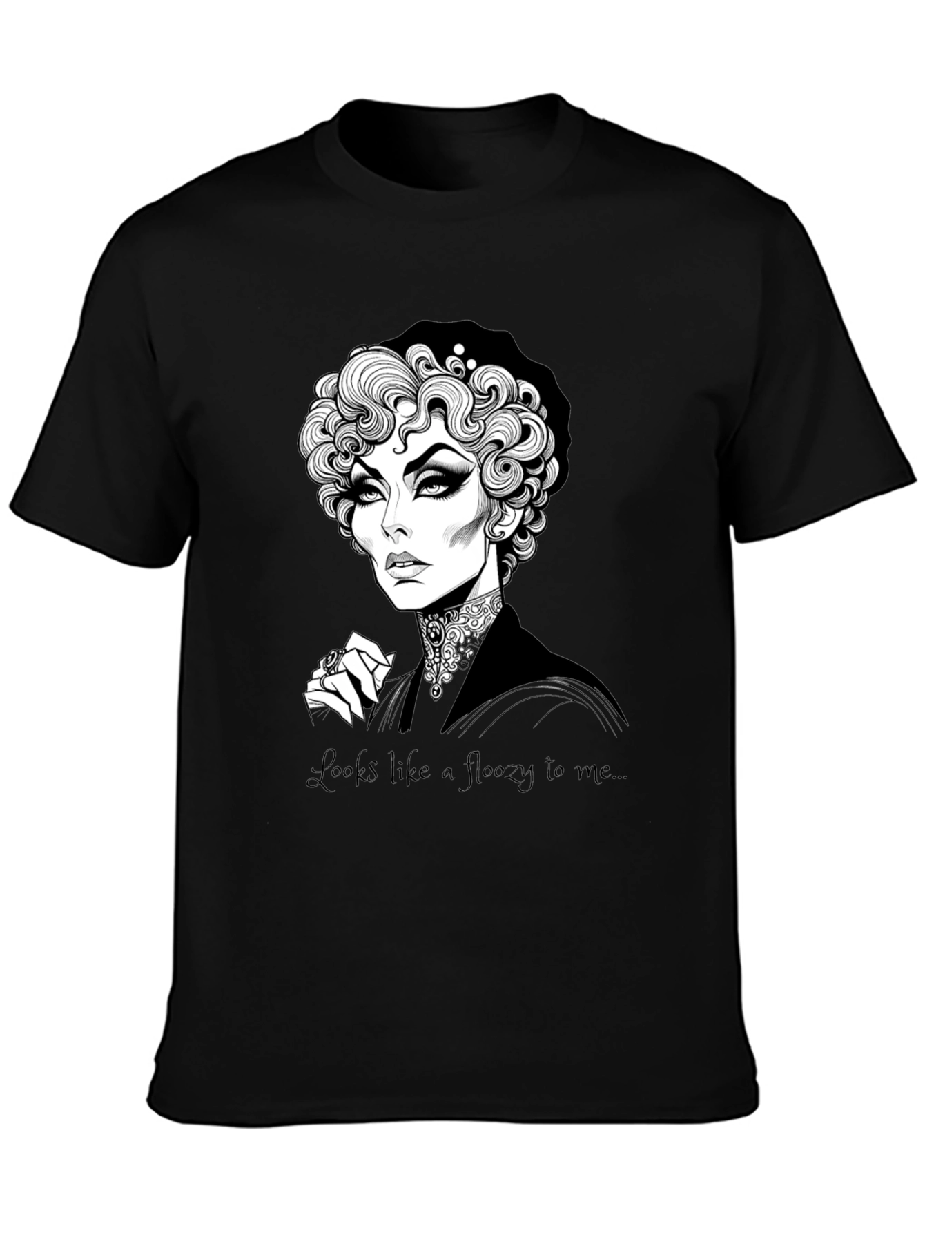 Elegant Gothic Portrait T-Shirt