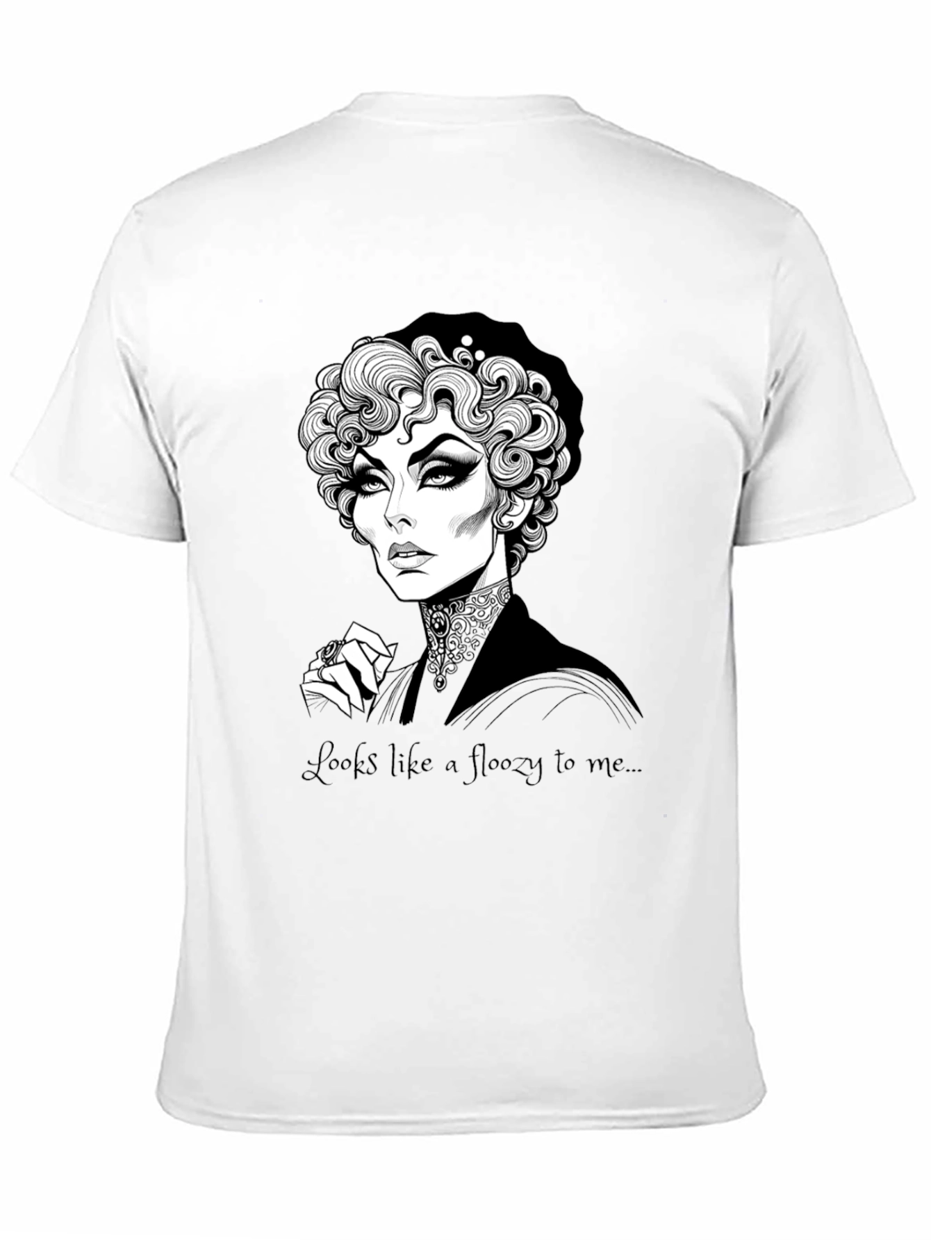 Elegant Gothic Portrait T-Shirt