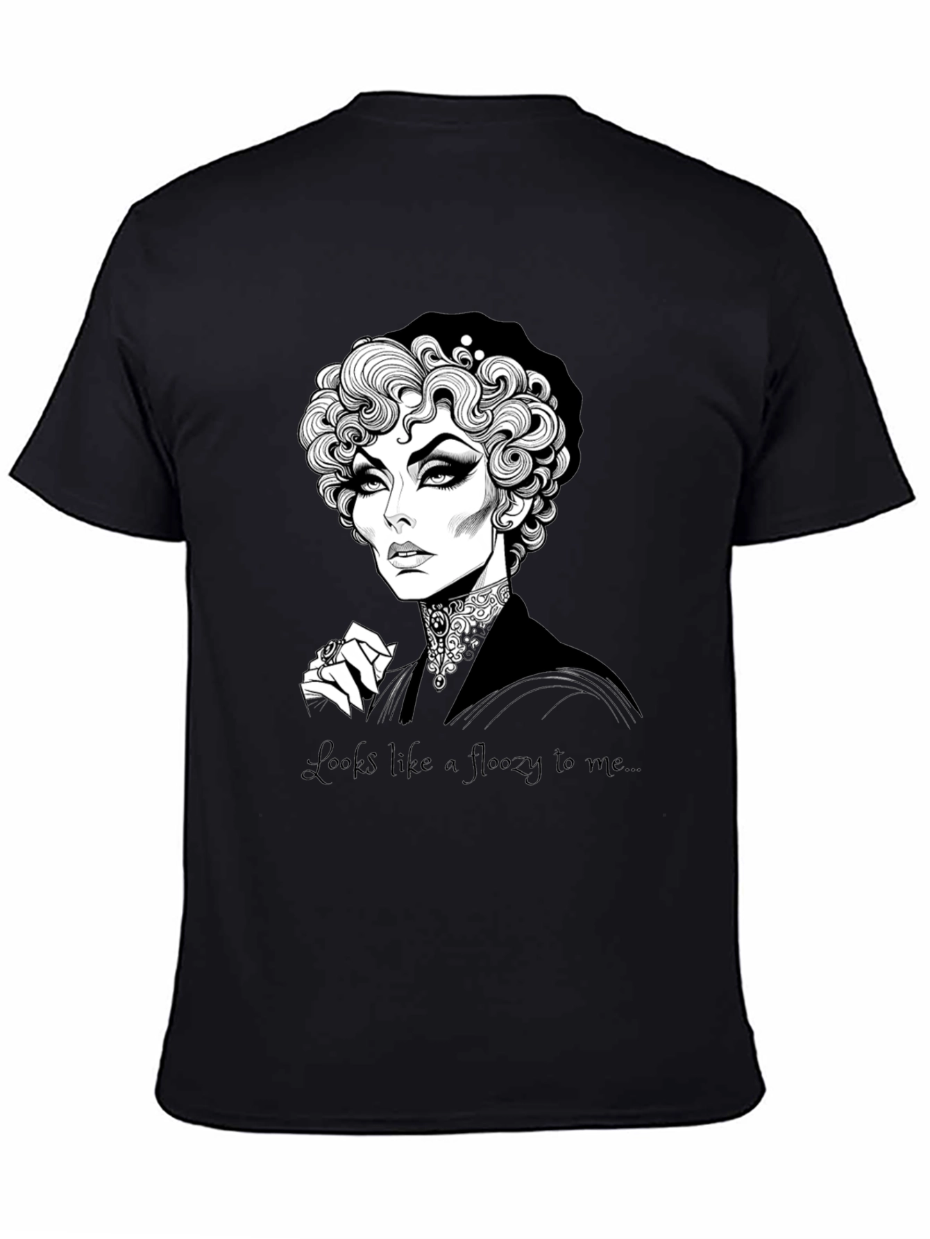 Elegant Gothic Portrait T-Shirt