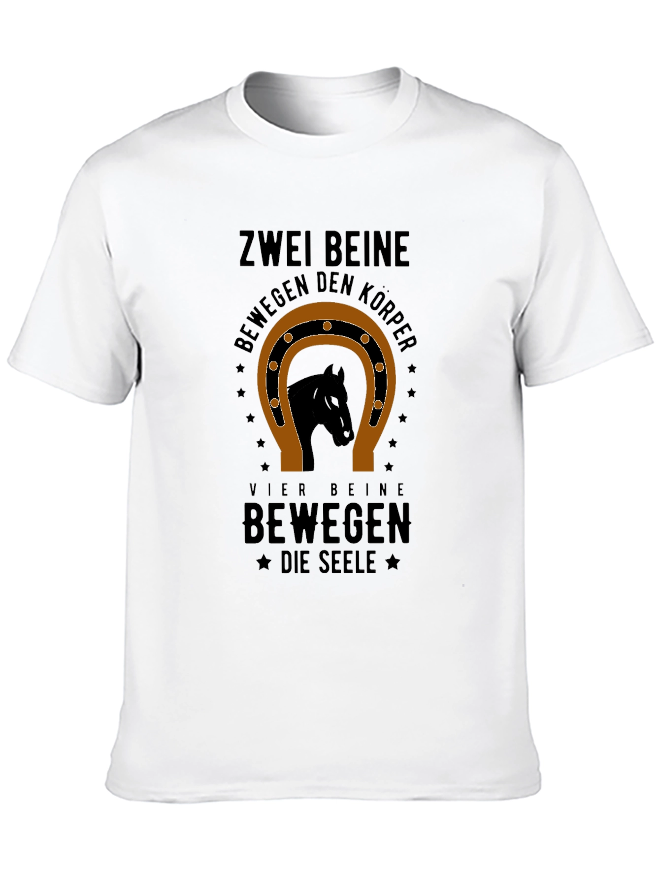 Zwei Beine Horse Graphic T-Shirt
