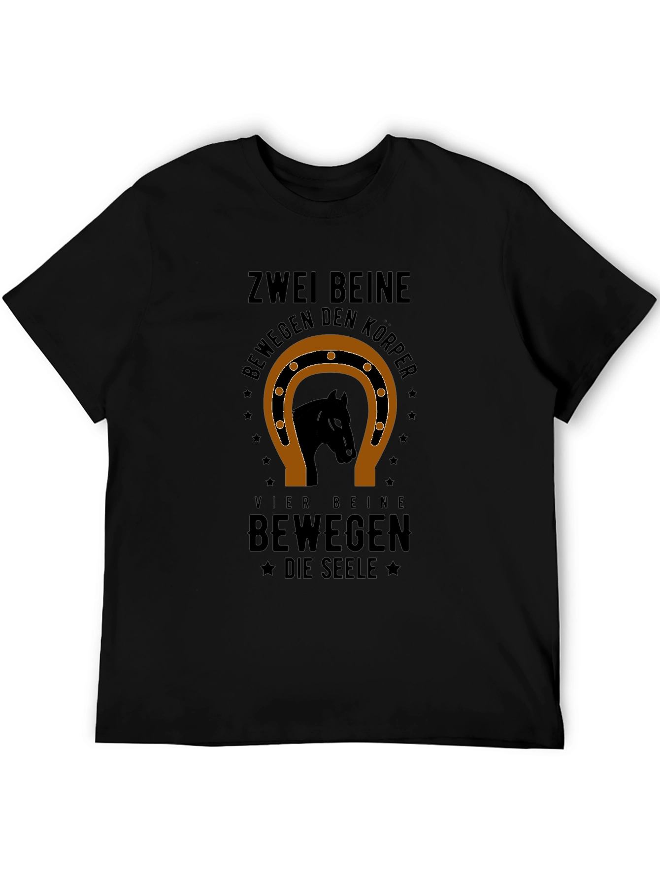 Zwei Beine Horse Graphic T-Shirt