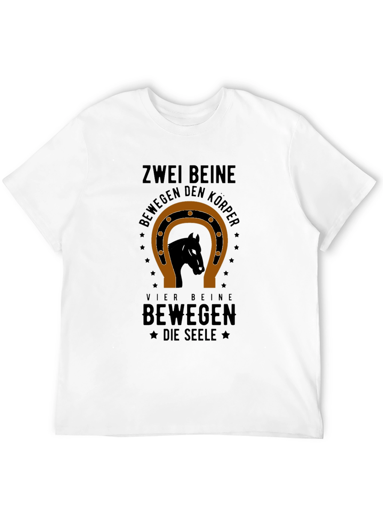 Zwei Beine Horse Graphic T-Shirt