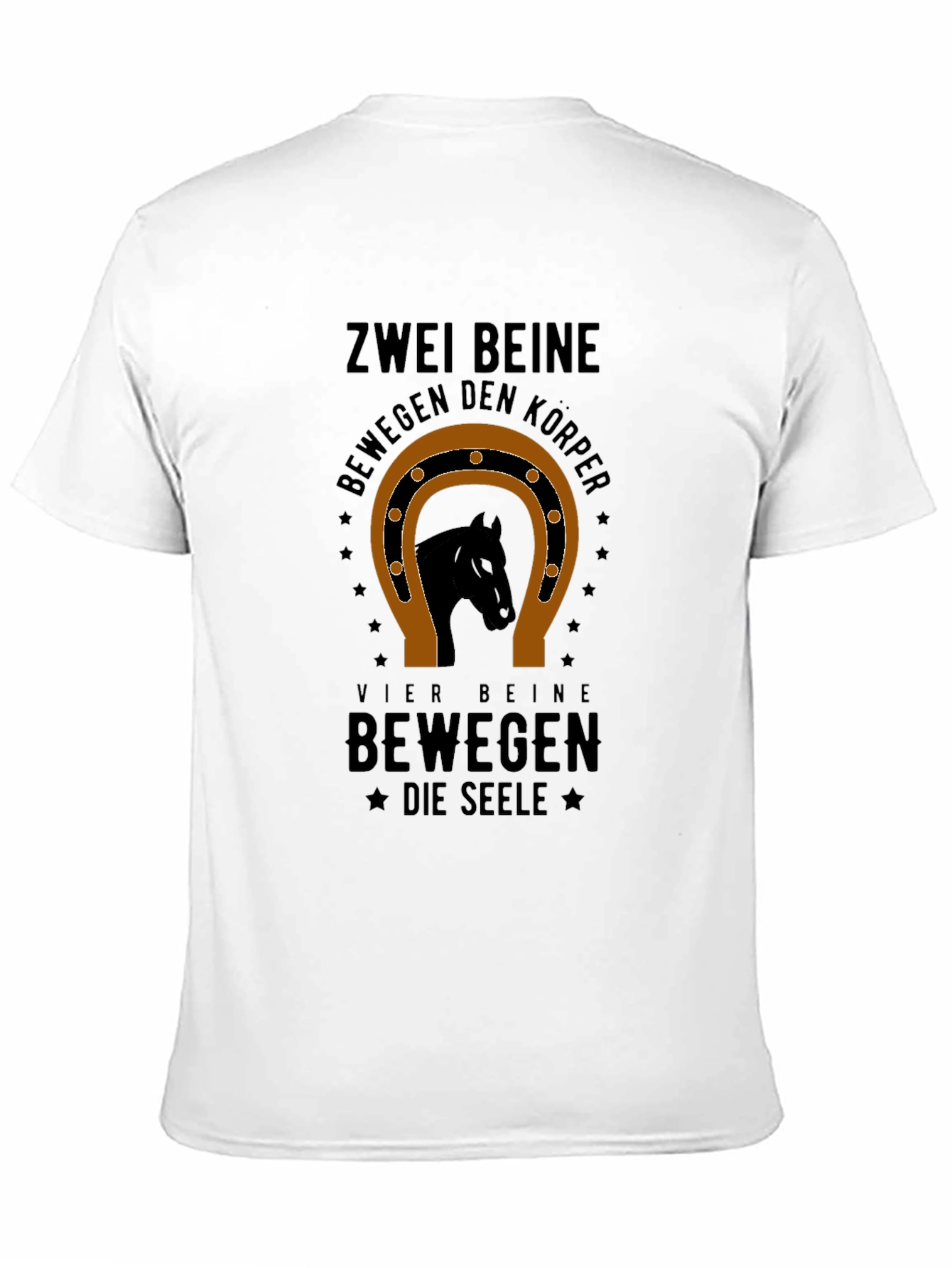 Zwei Beine Horse Graphic T-Shirt