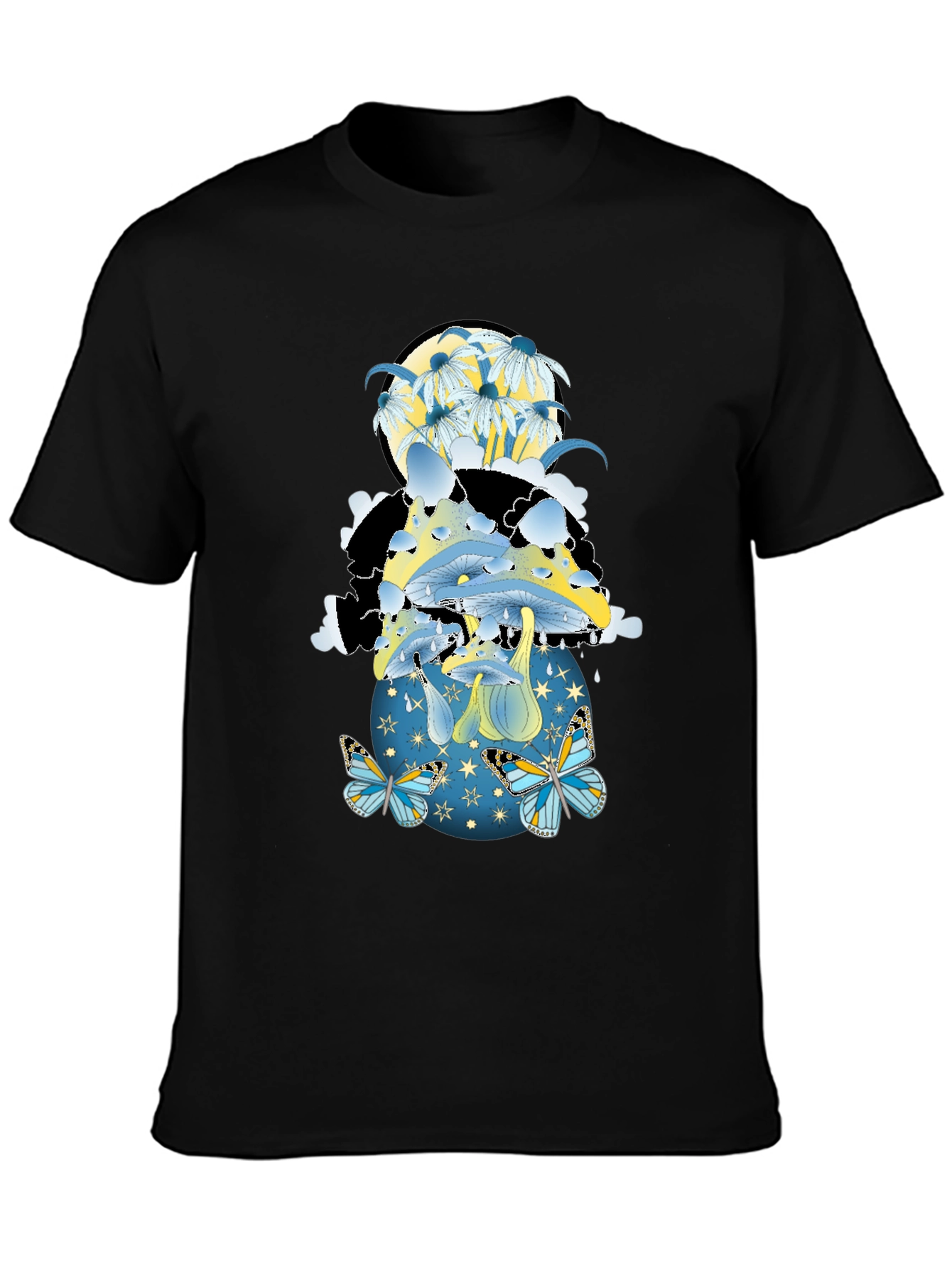 Mushroom & Butterfly Graphic Tee