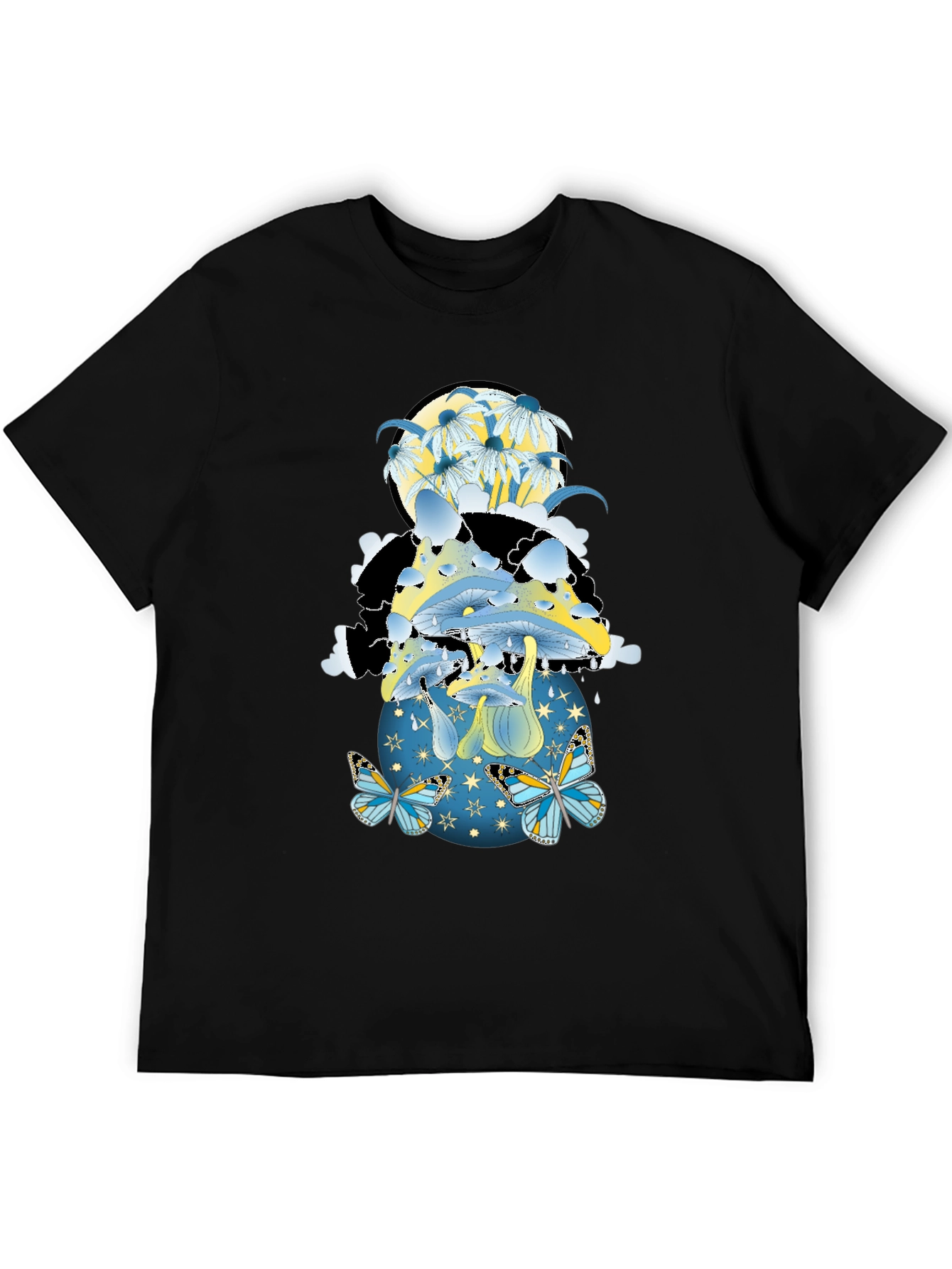 Mushroom & Butterfly Graphic Tee