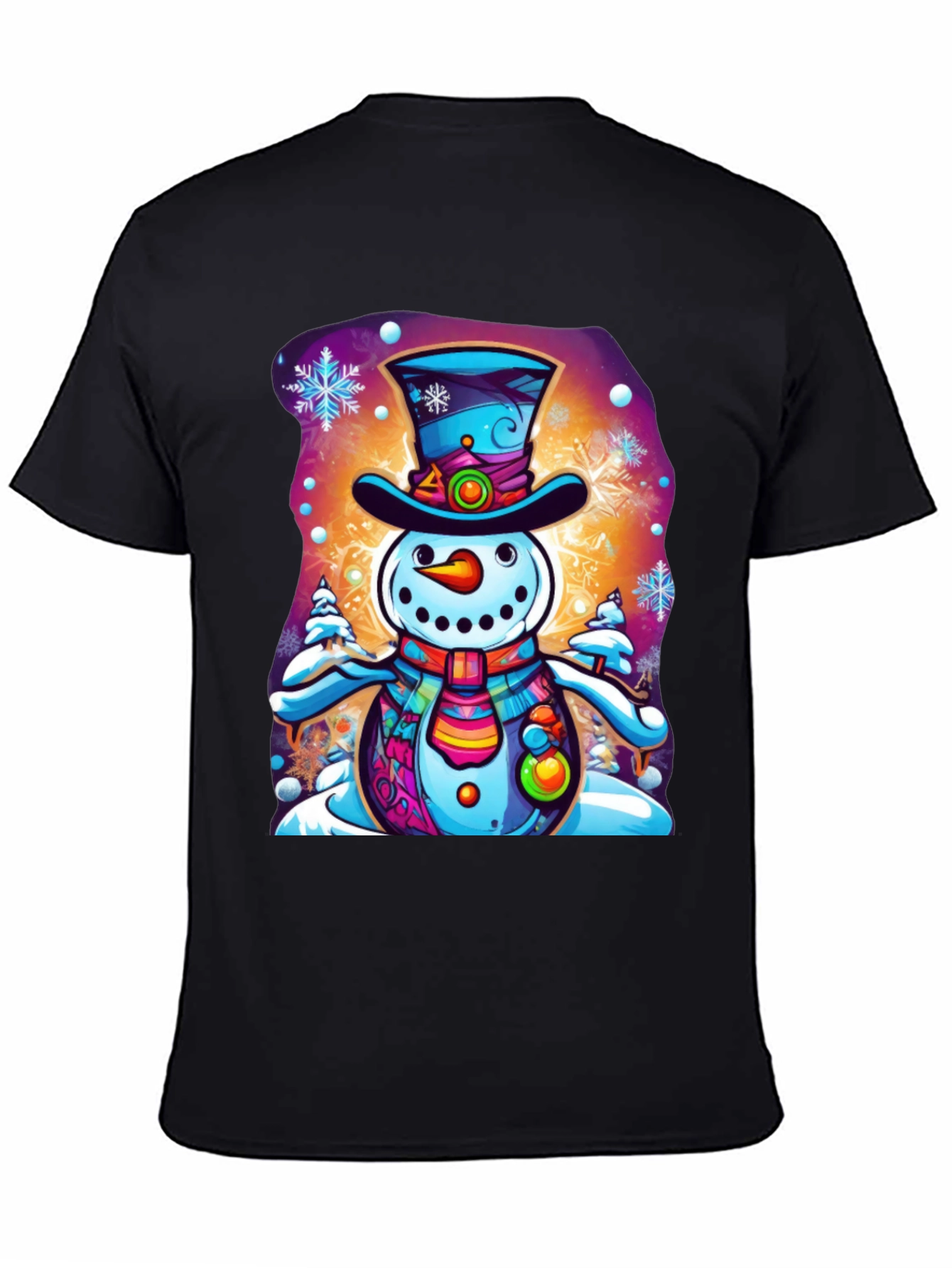 Snowman Graphic Tee - Festive Holiday Shirt