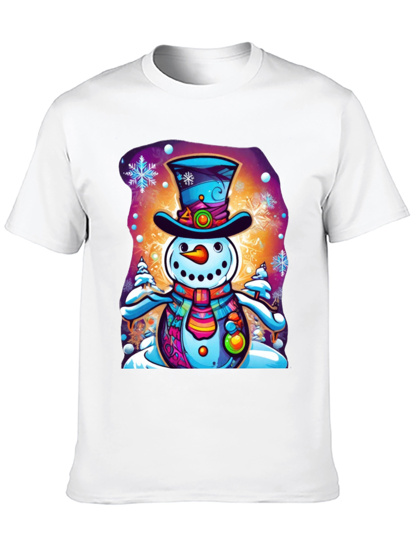 Snowman Graphic Tee - Festive Holiday Shirt