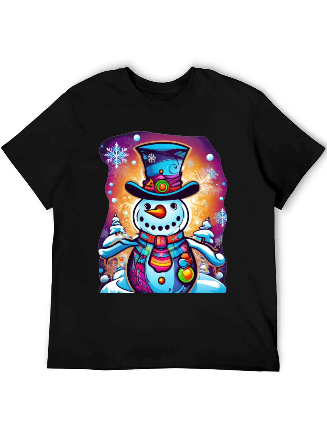 Snowman Graphic Tee - Festive Holiday Shirt