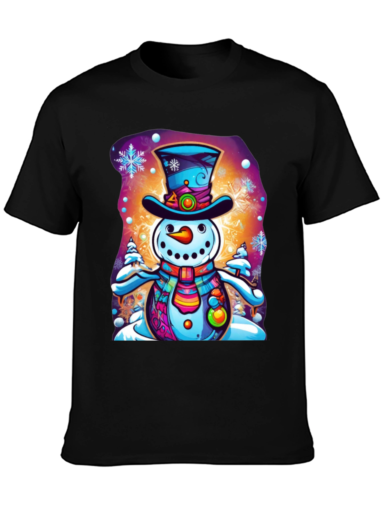 Snowman Graphic Tee - Festive Holiday Shirt